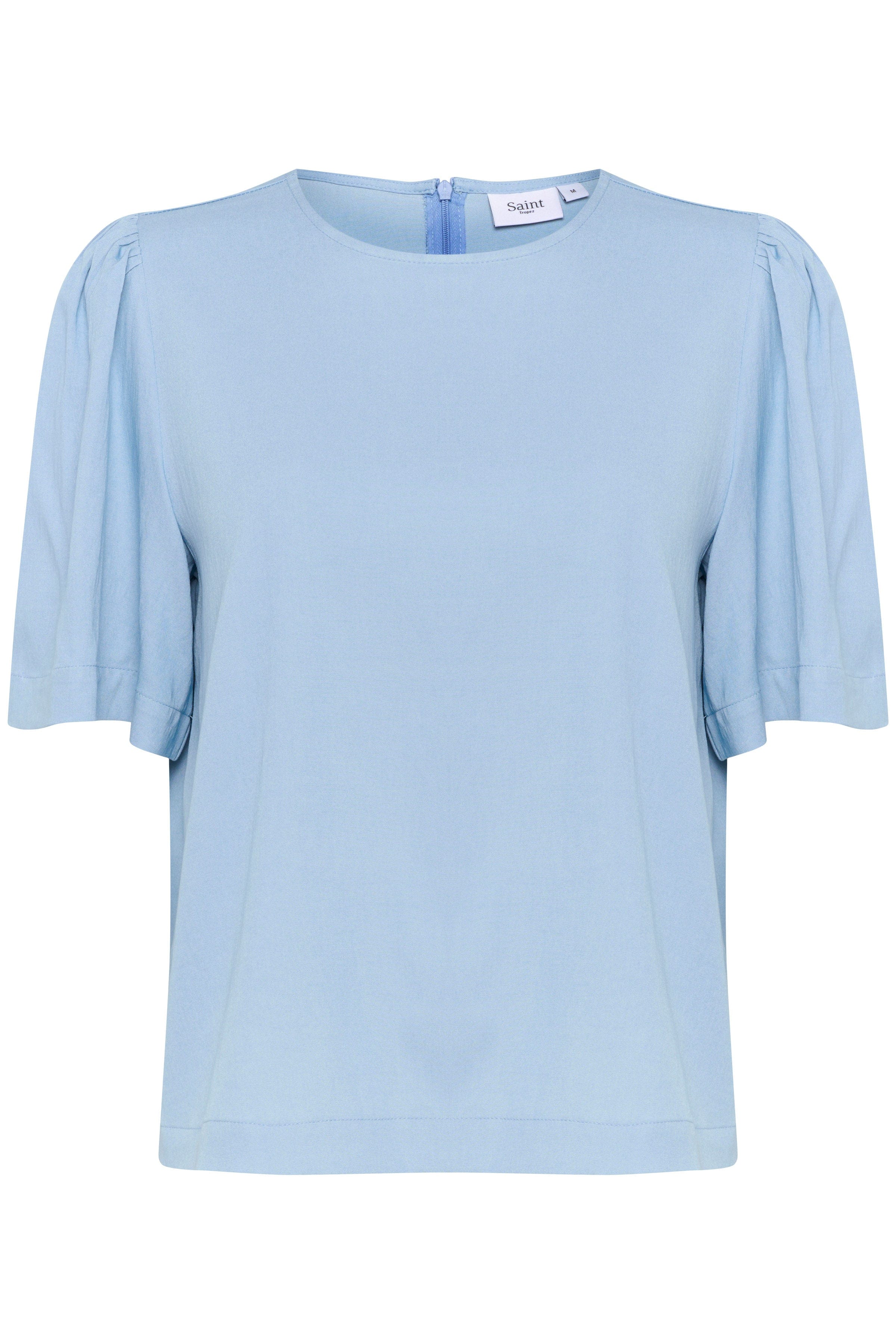 Jarlien Flutter Sleeve Top - Airy Blue - Image 2