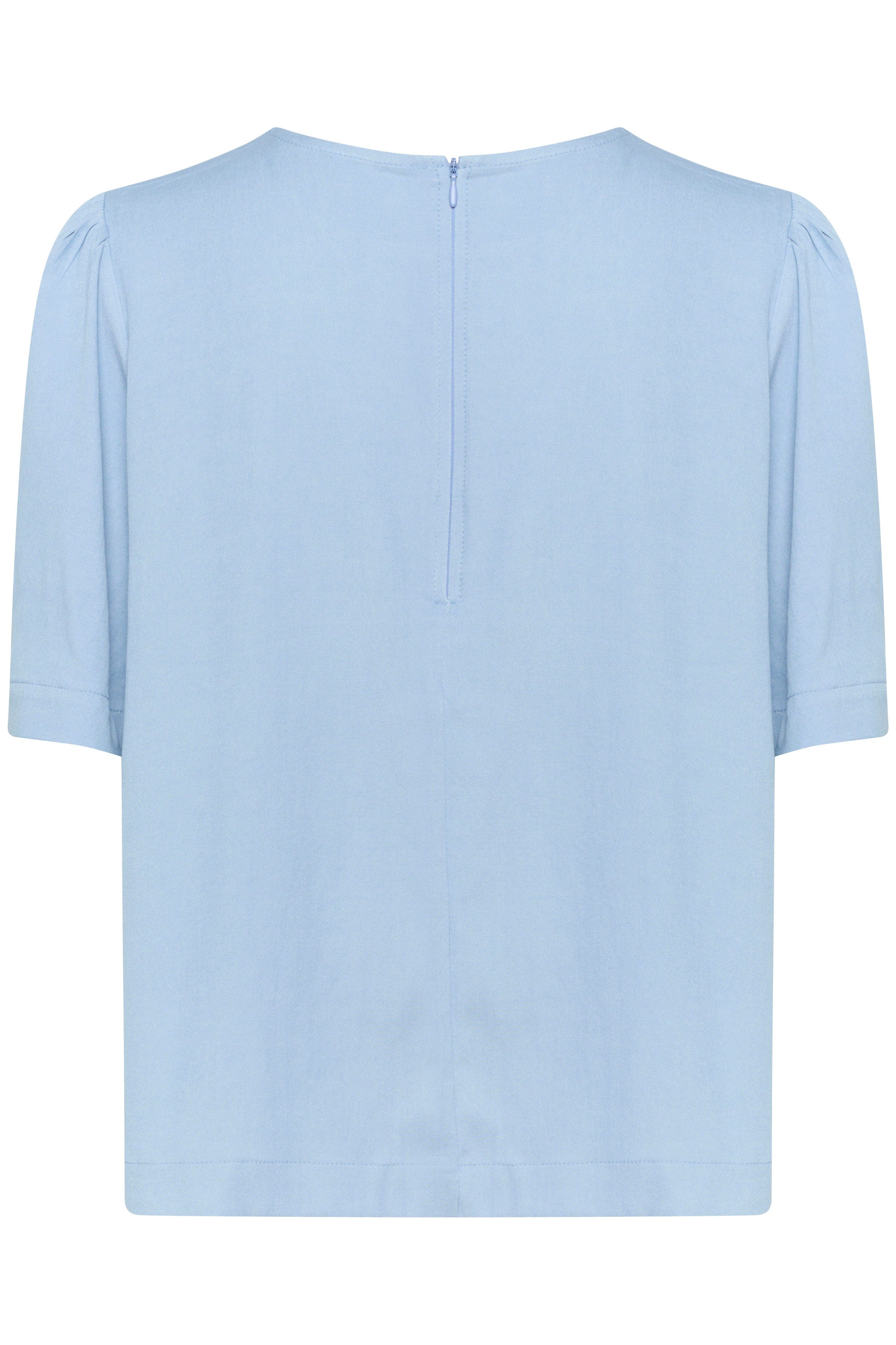 Jarlien Flutter Sleeve Top - Airy Blue - Image 7
