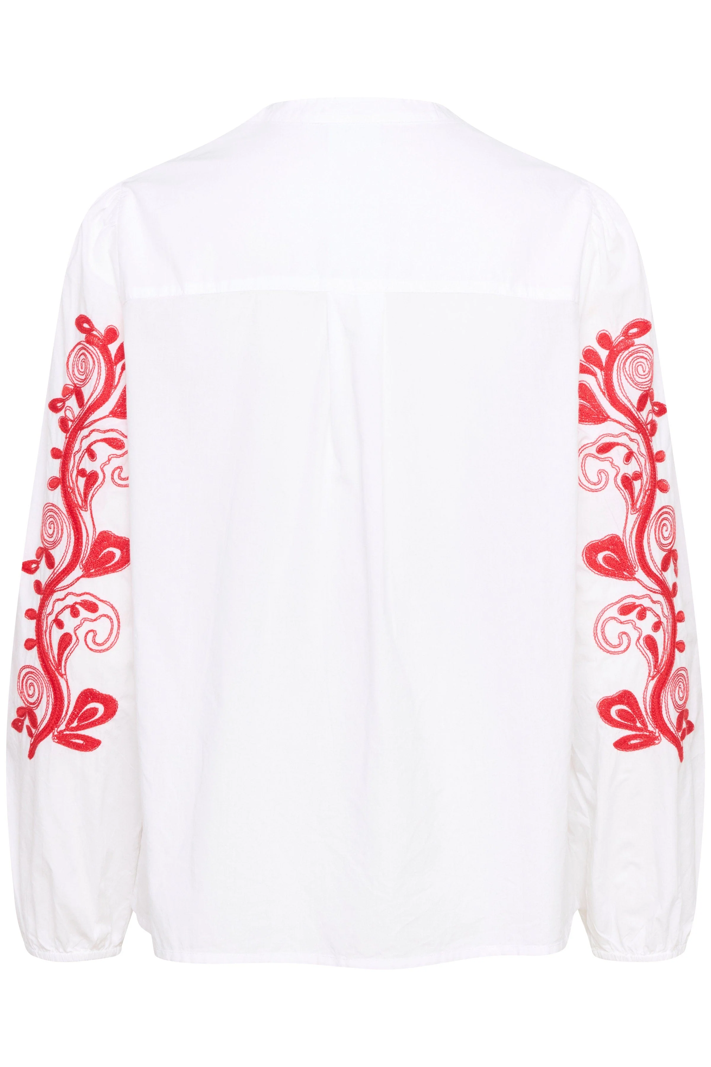 Jesabel Embroidered Detail Shirt - Bright White - Image 7