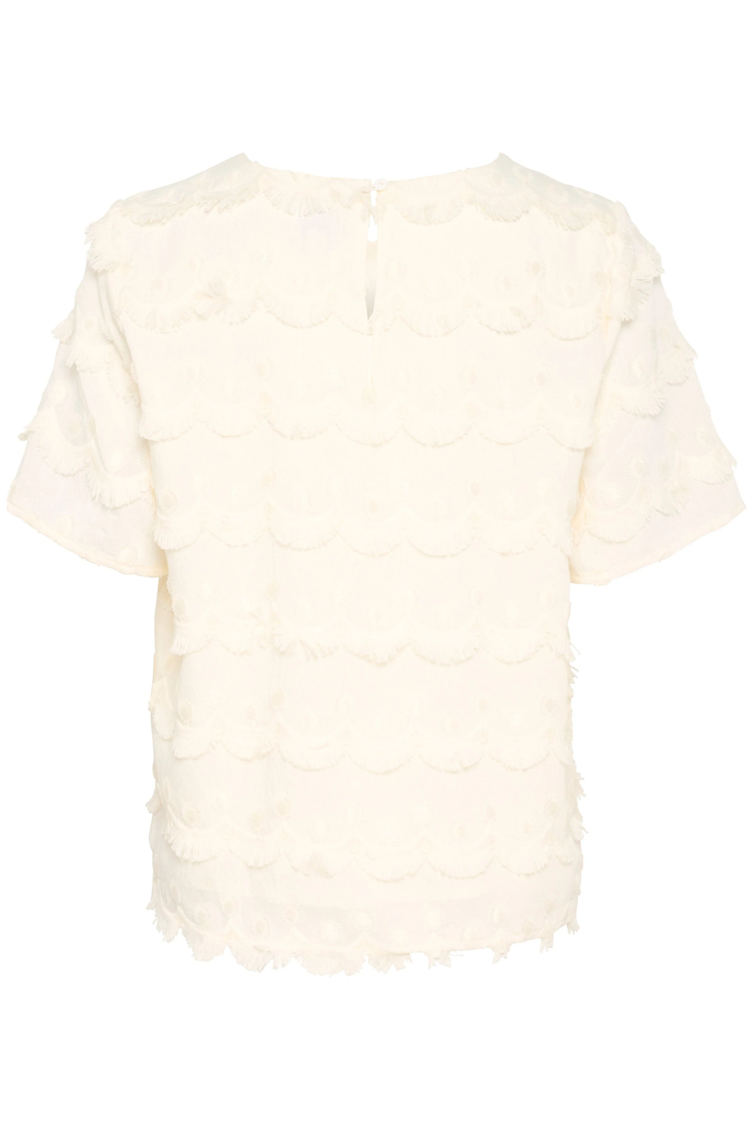 Johanette Fringe Embellished Blouse - Ice - Image 5