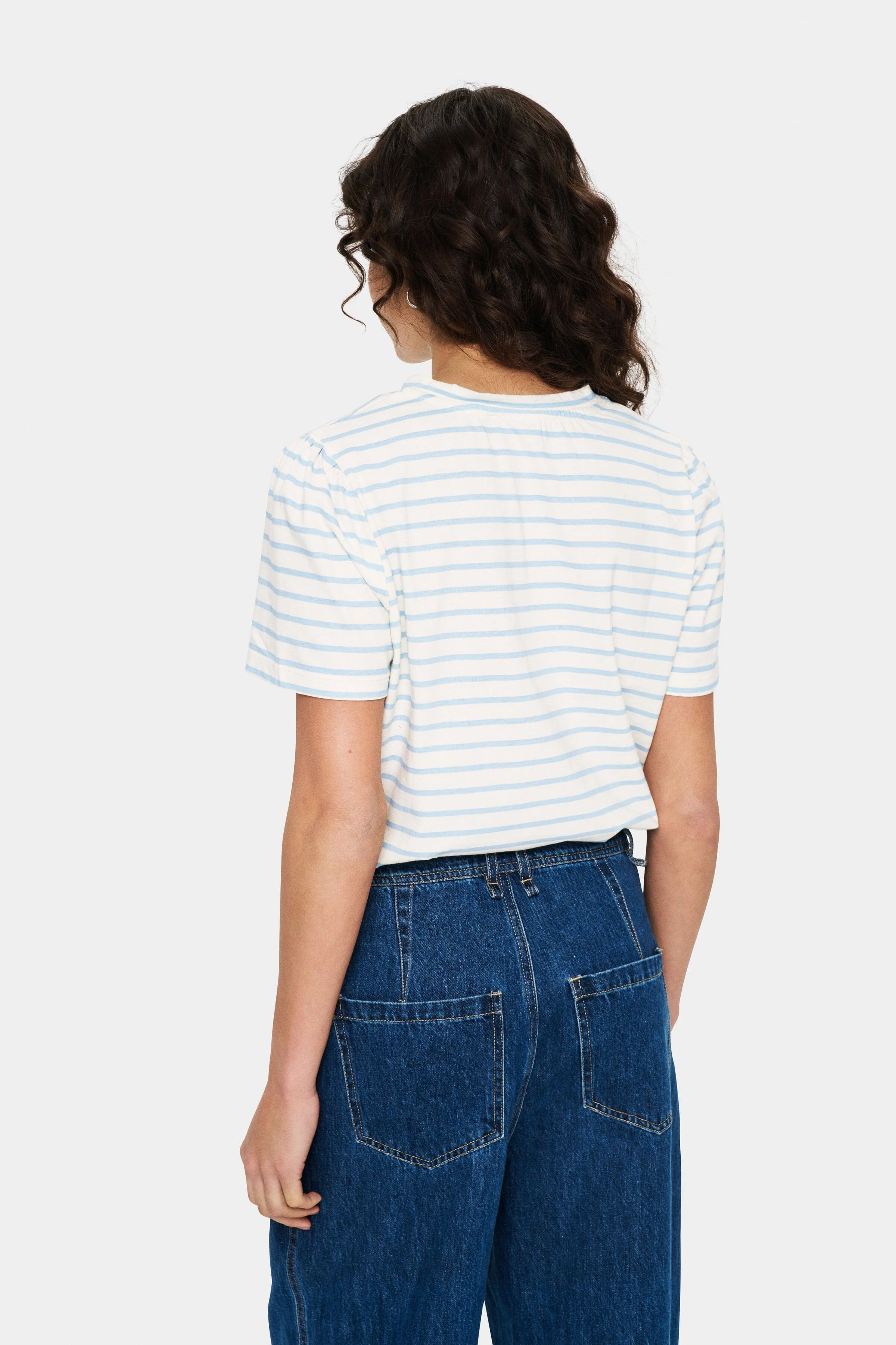 Jucia T-Shirt - Airy Blue White Stripe - Image 4