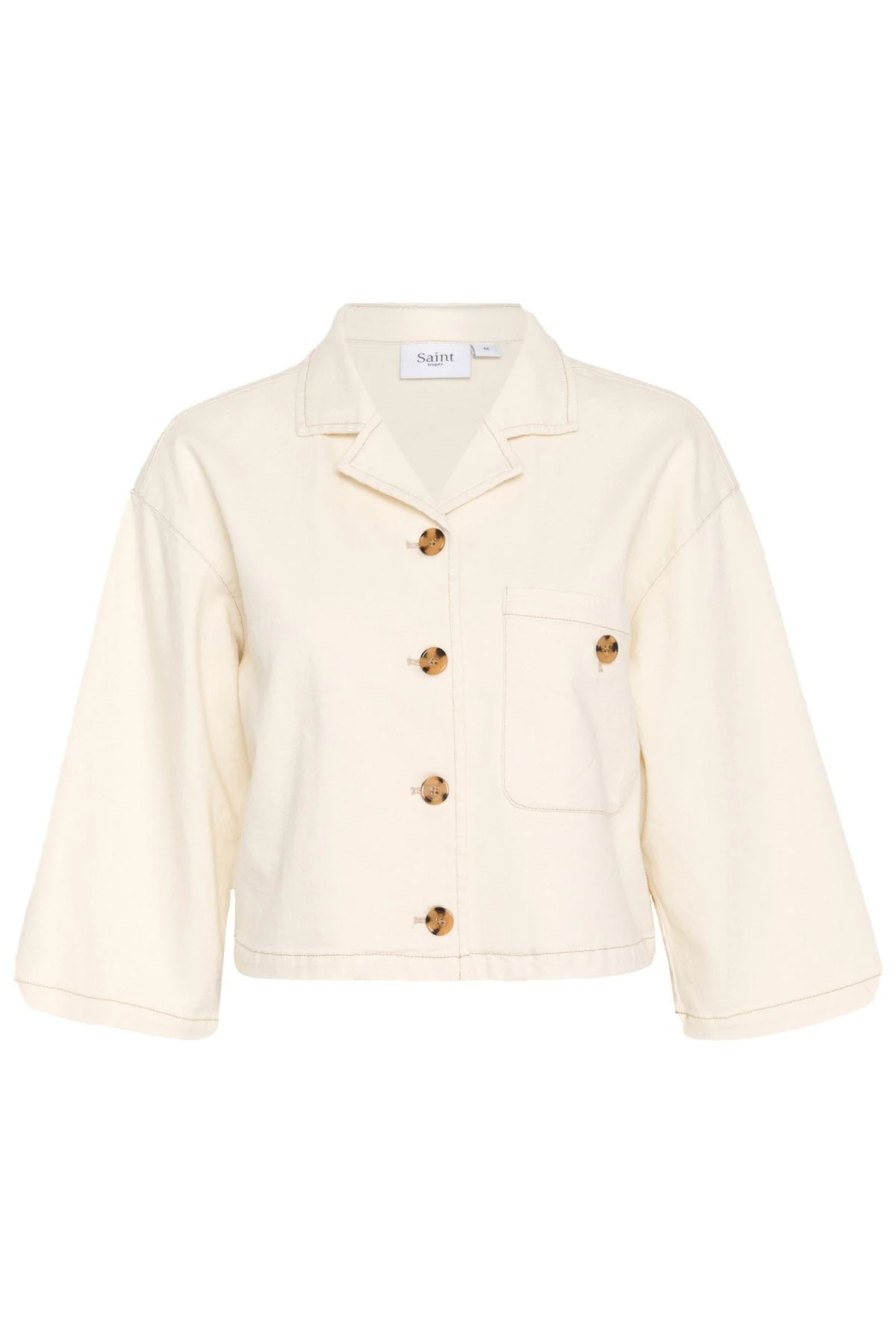 Kayo Cotton Denim Shirt - Winter White