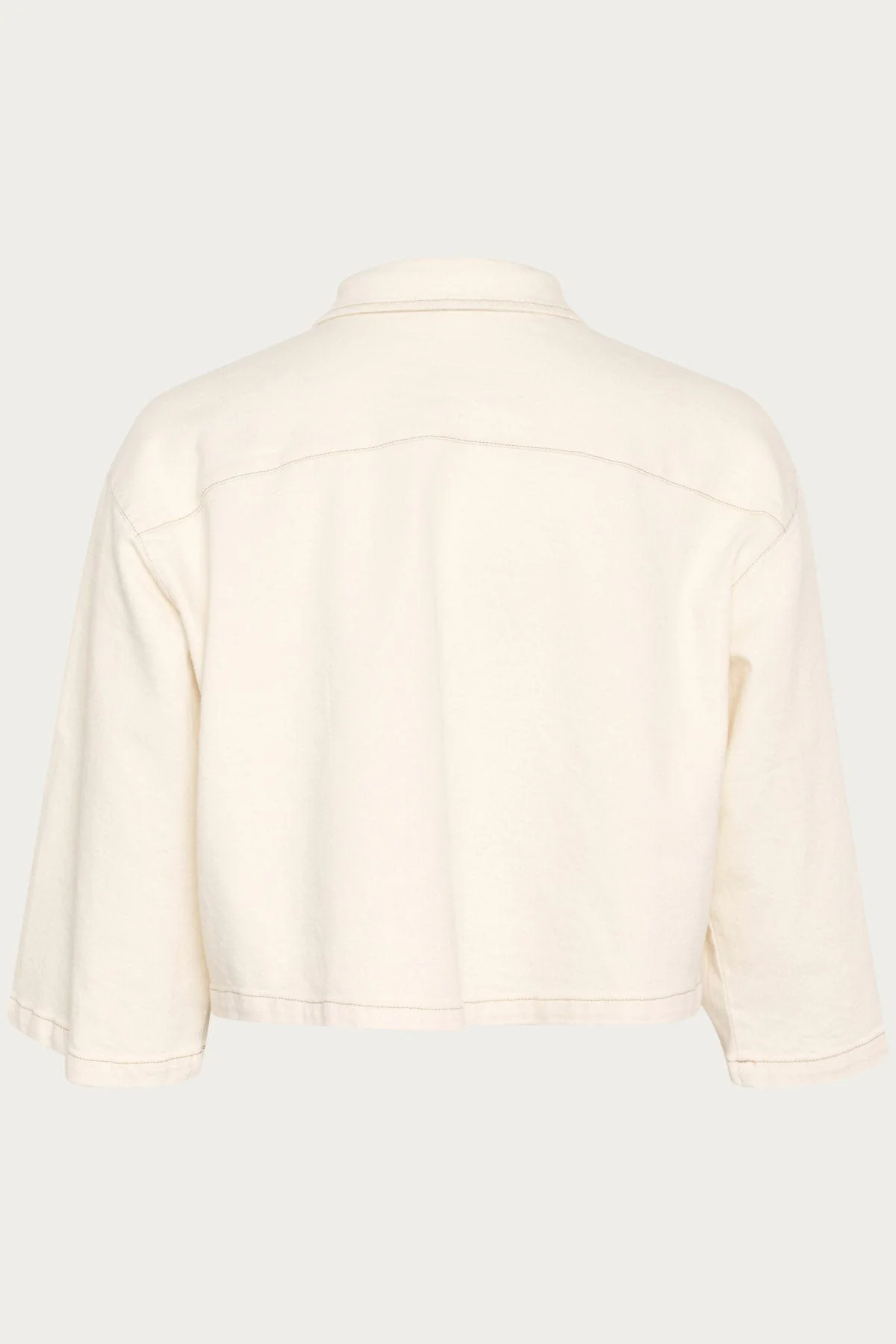 Kayo Cotton Denim Shirt - Winter White - Image 6