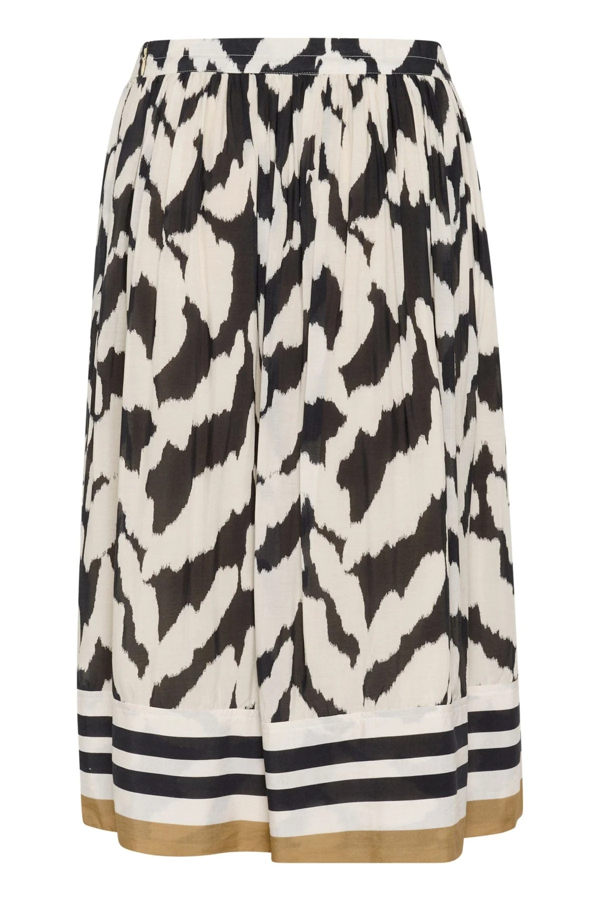 Kelsie Printed Skirt - Black Monochrome Strokes - Image 6