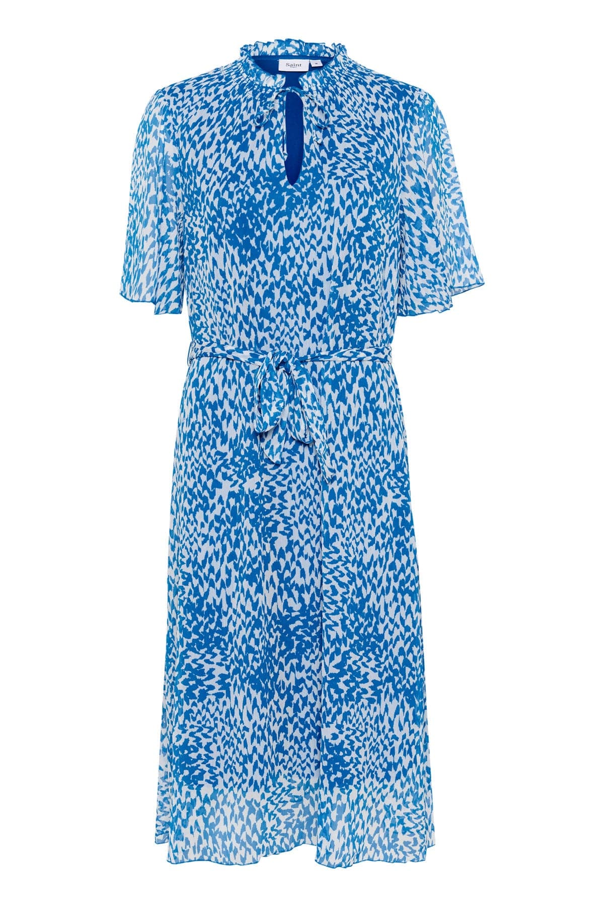 Kesia Printed Dress - Campanula Soft Zigzag