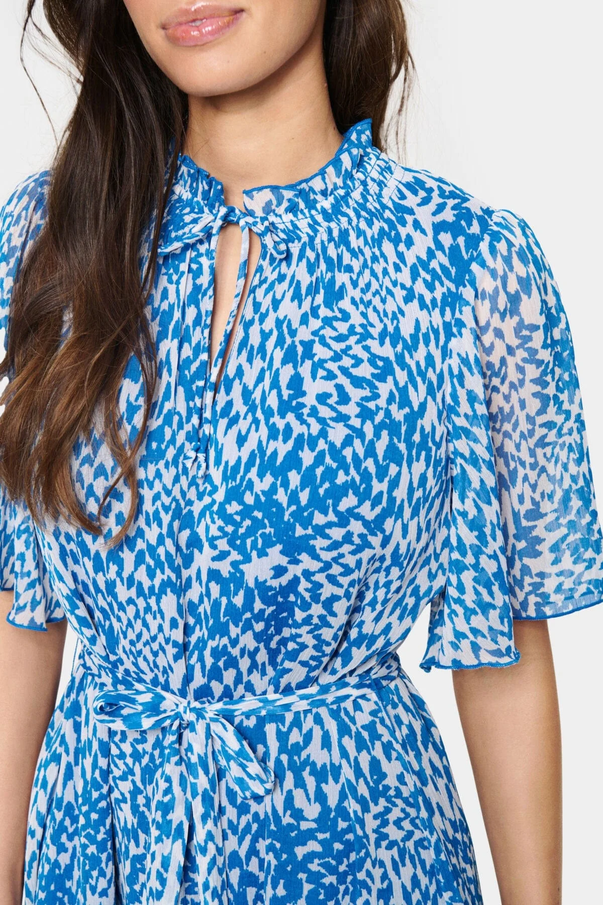 Kesia Printed Dress - Campanula Soft Zigzag - Image 4
