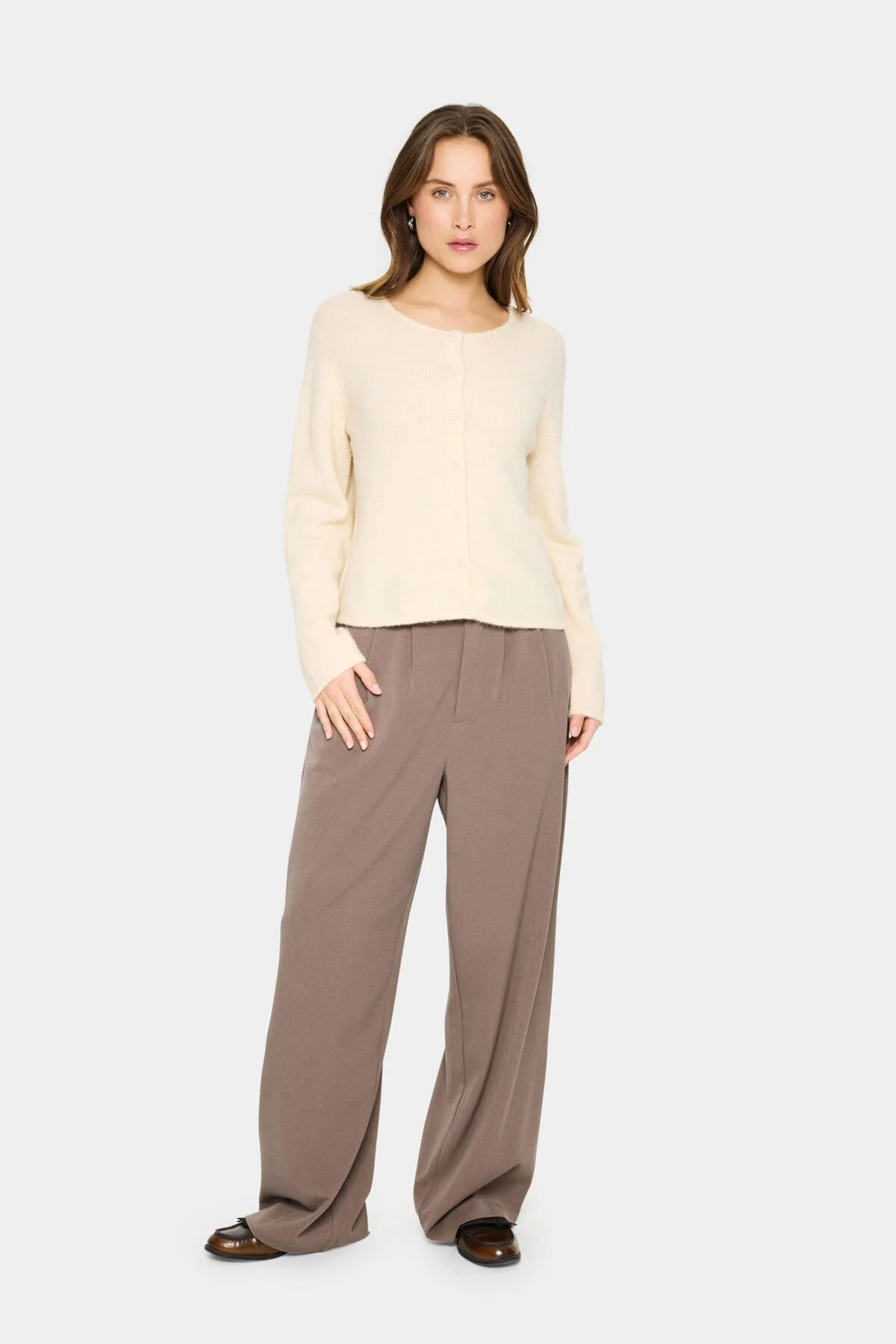 Larna Cardigan - Fog - Image 4
