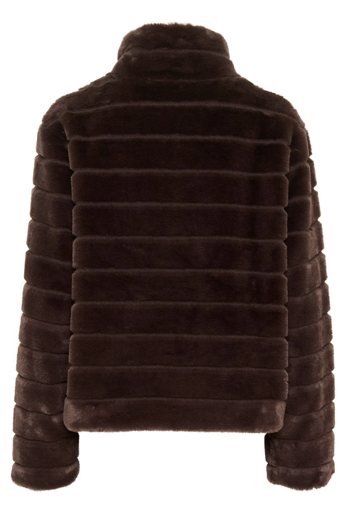 Leonie Faux Fur Jacket - Chocolate Brown - Image 8