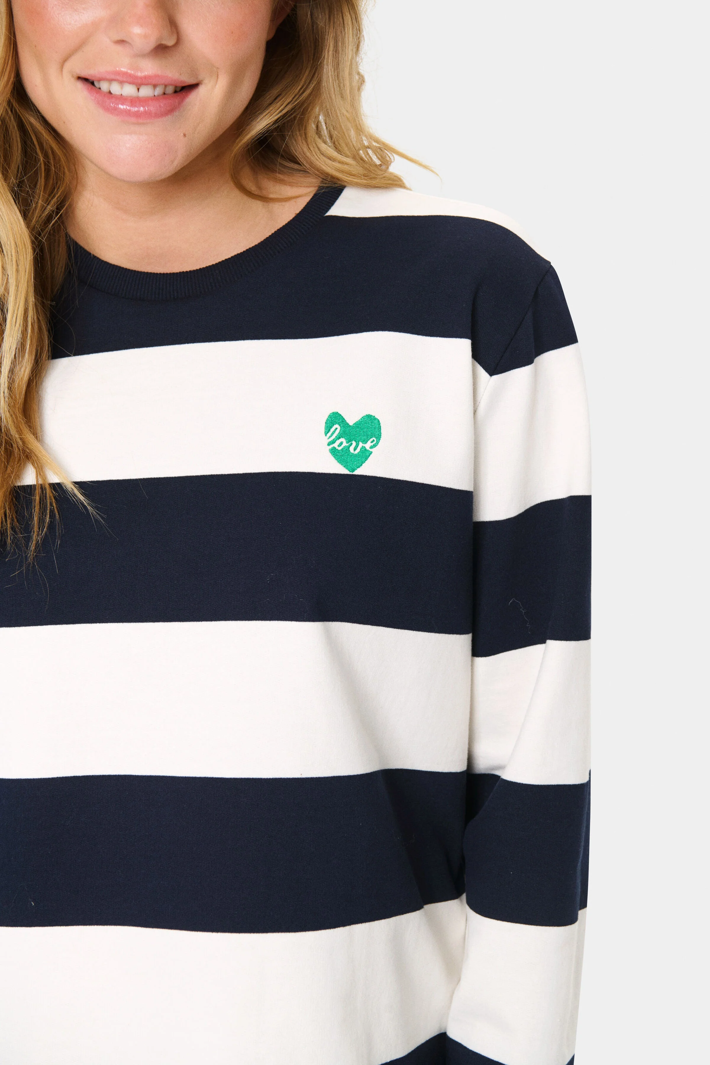 Majsa Stripe Sweatshirt - Nightsky Ice Block Stripe - Image 4