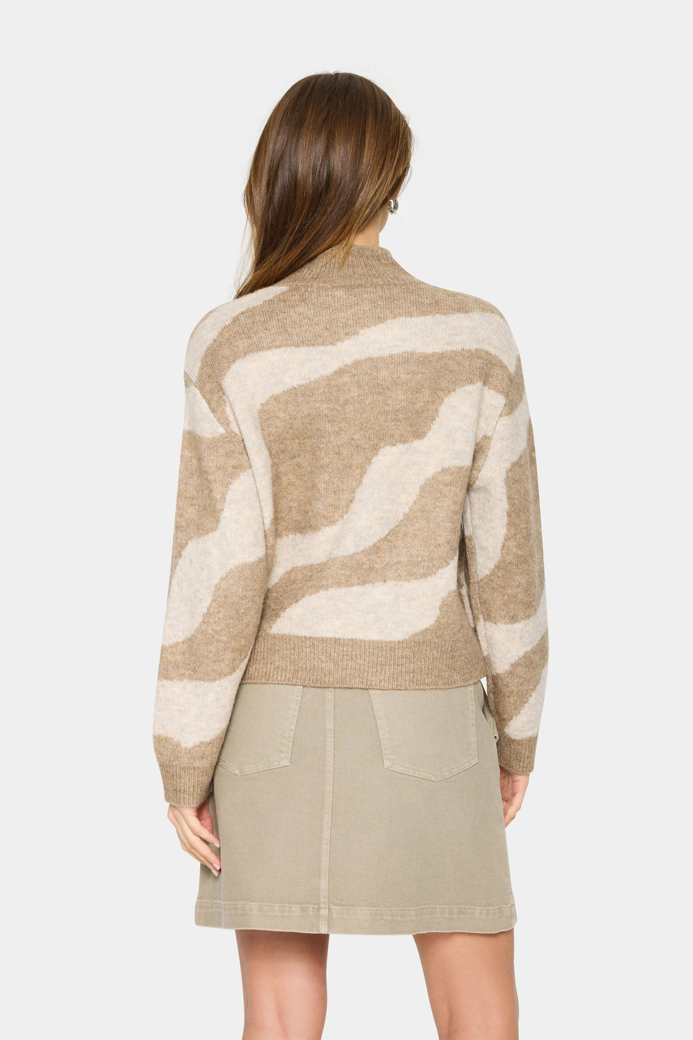 Mallie Patterned Jumper - Tiger's Eye - Image 3