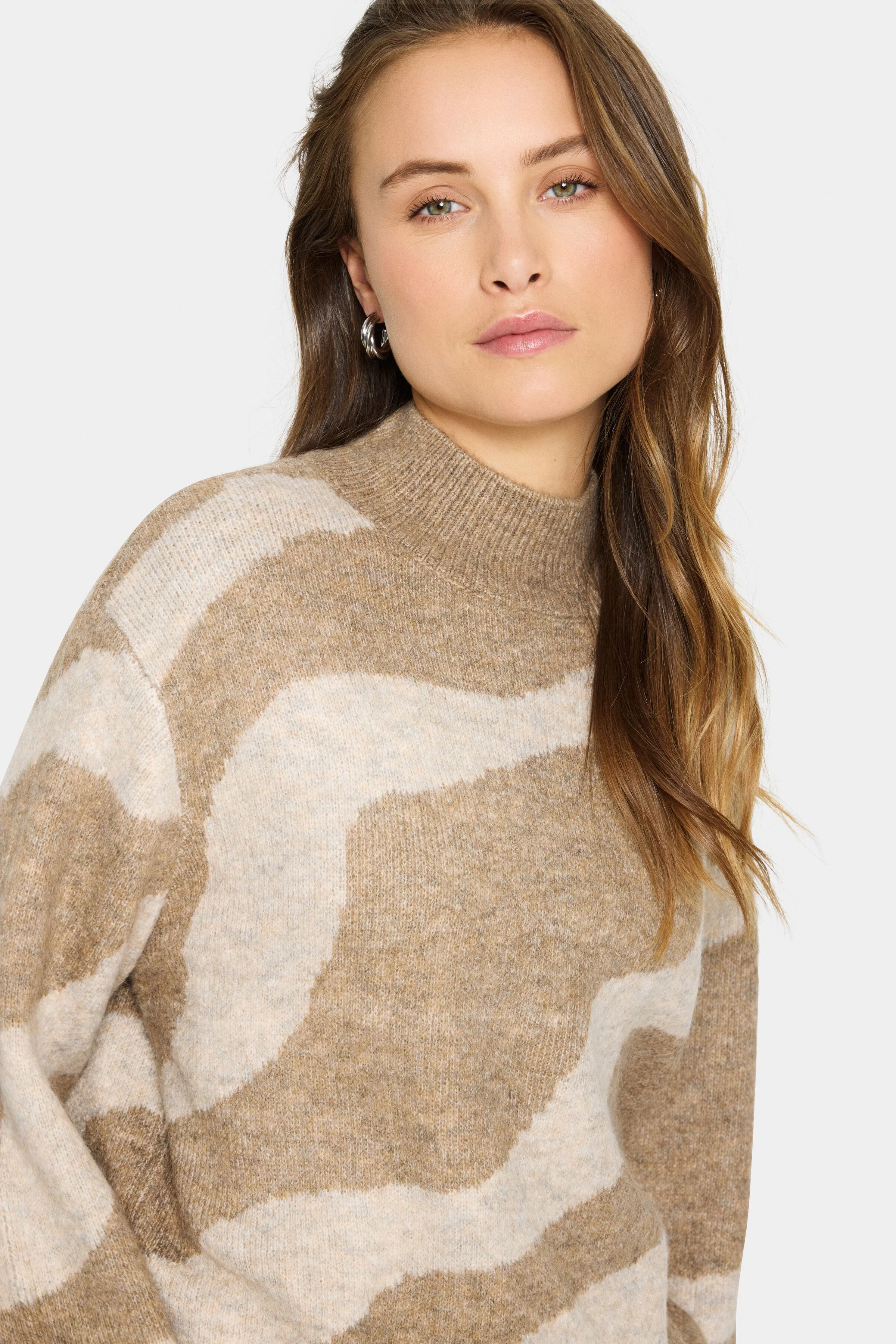 Mallie Patterned Jumper - Tiger's Eye - Image 5