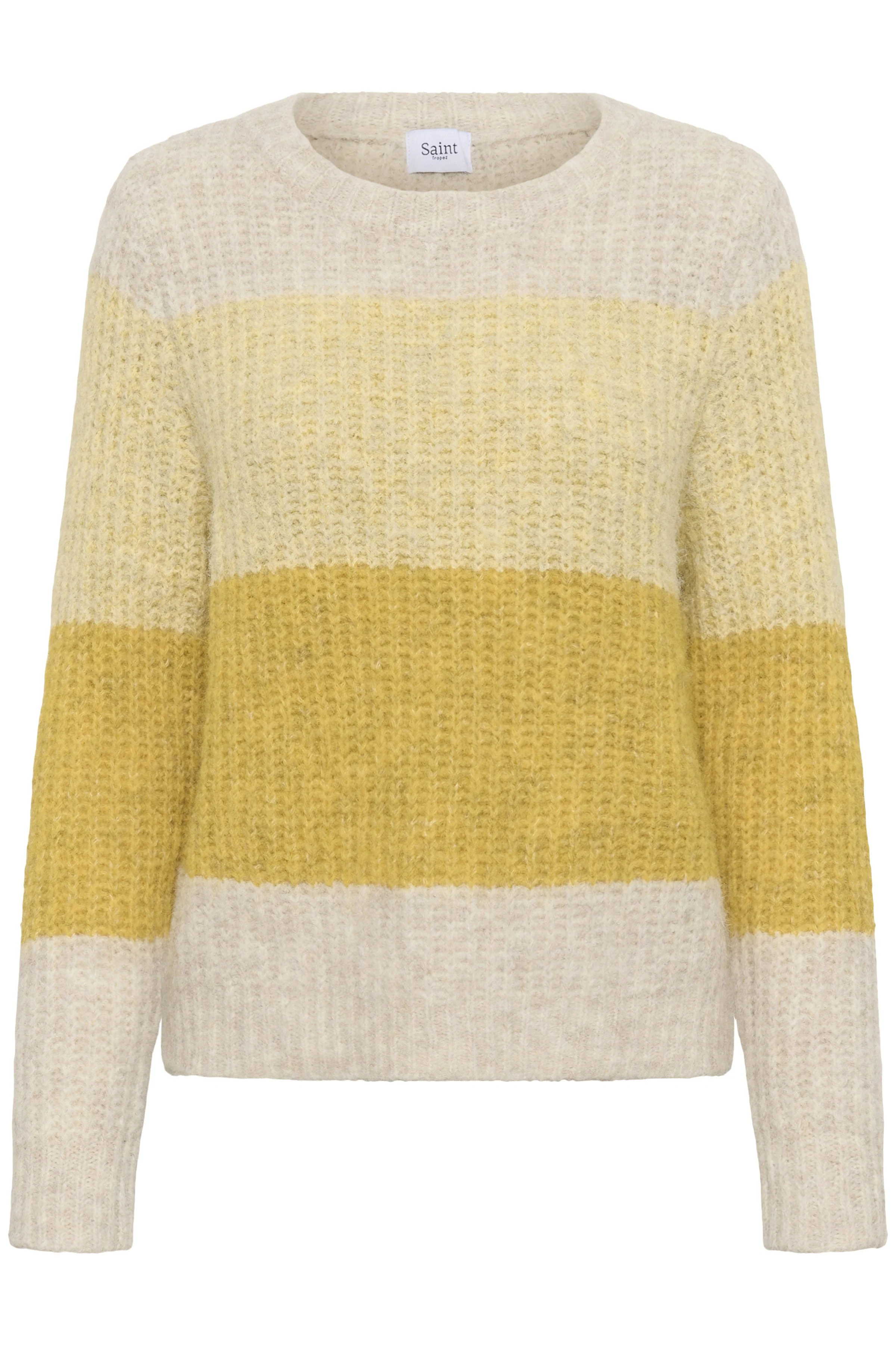 Mandy Stripe Jumper - Misted Yellow Melange