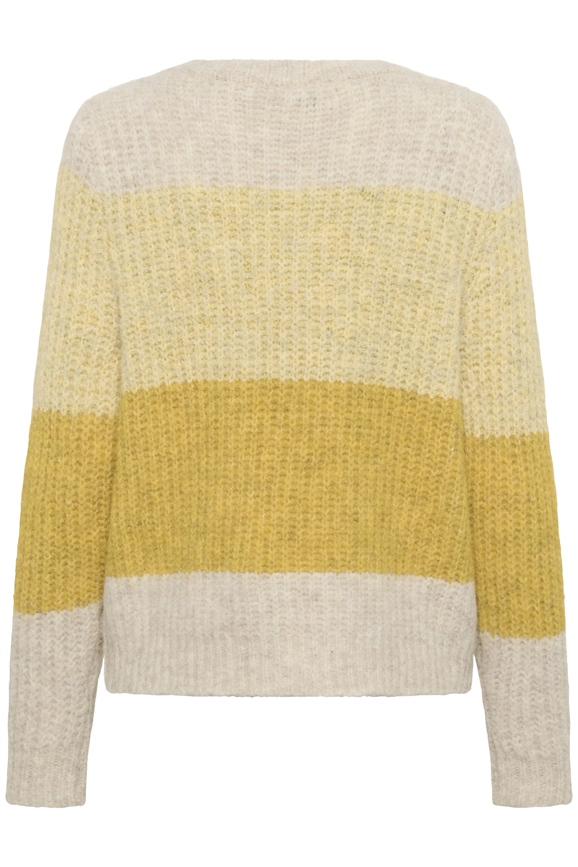 Mandy Stripe Jumper - Misted Yellow Melange - Image 7