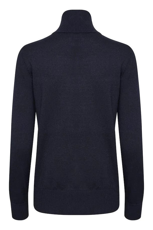 Mila Knitted Roll Neck Jumper - Night Sky - Image 2