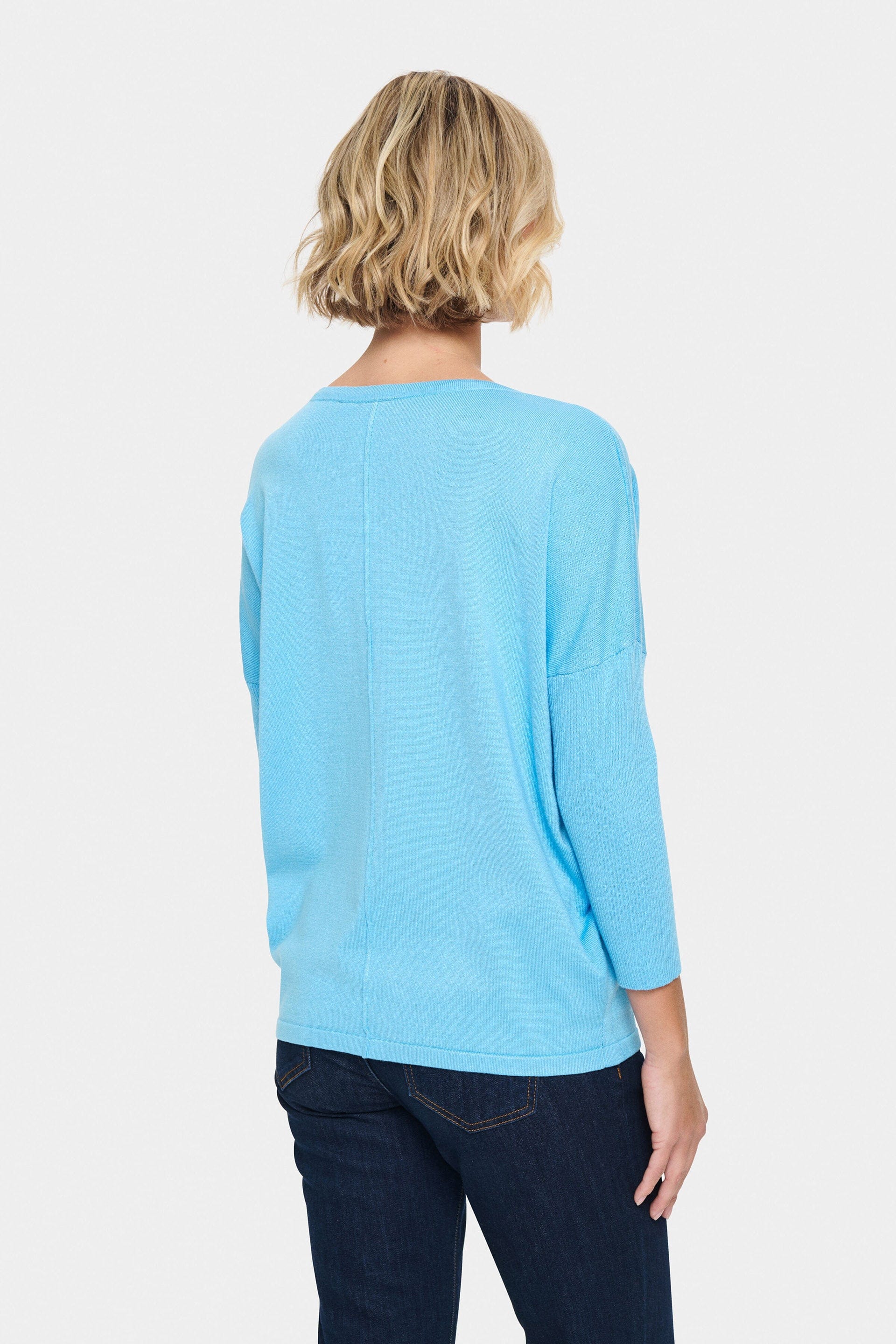 Mila Round Neck Jumper - Ethereal Blue - Image 4