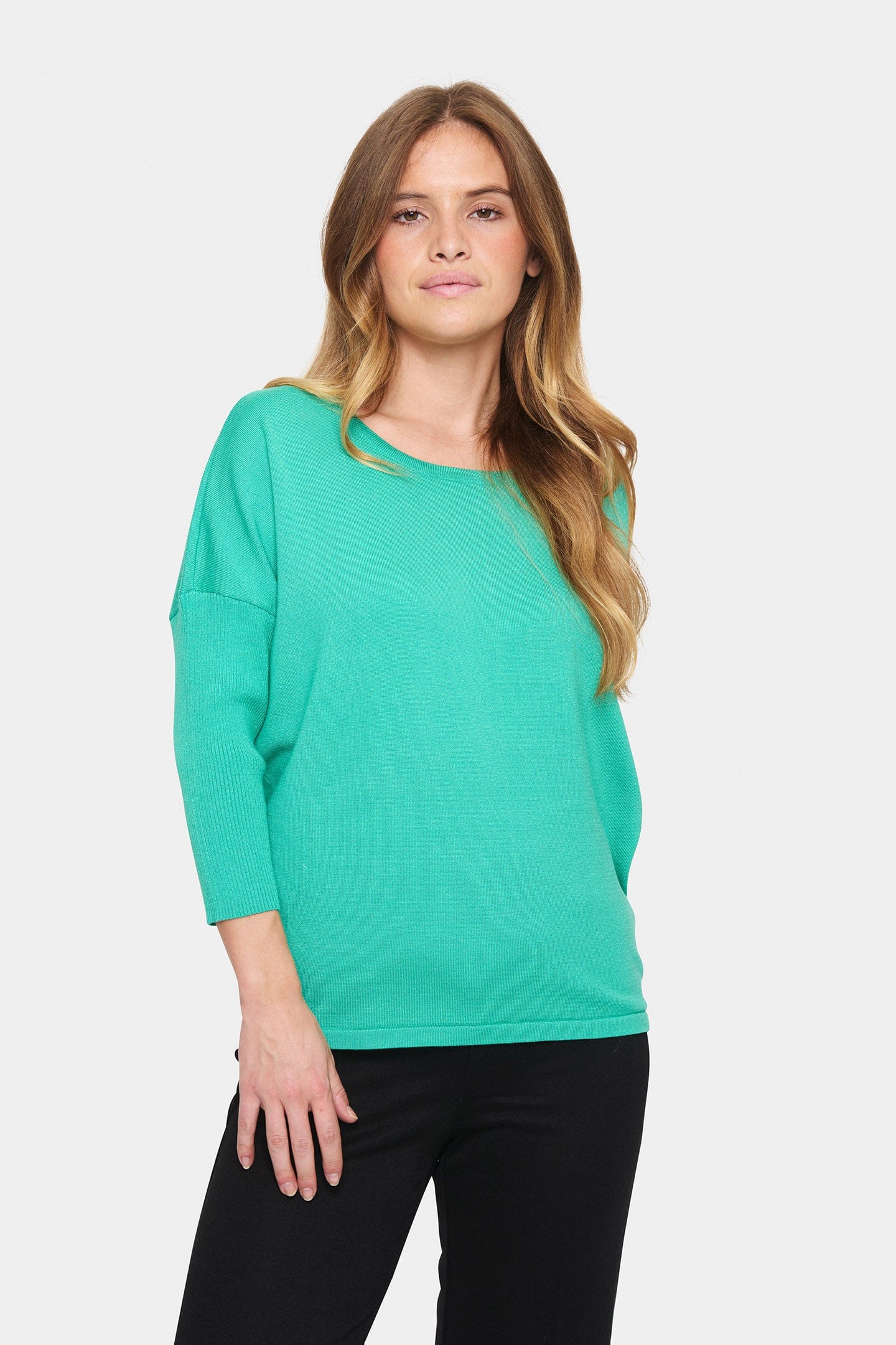 Mila Round Neck Jumper - Gumdrop Green - Image 2