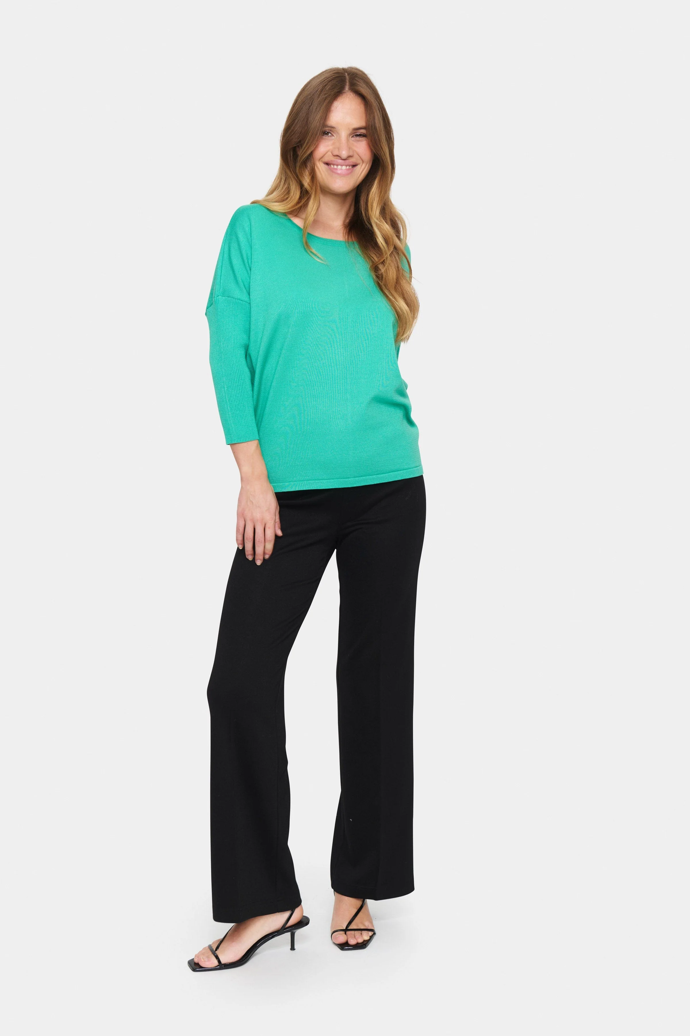 Mila Round Neck Jumper - Gumdrop Green - Image 4