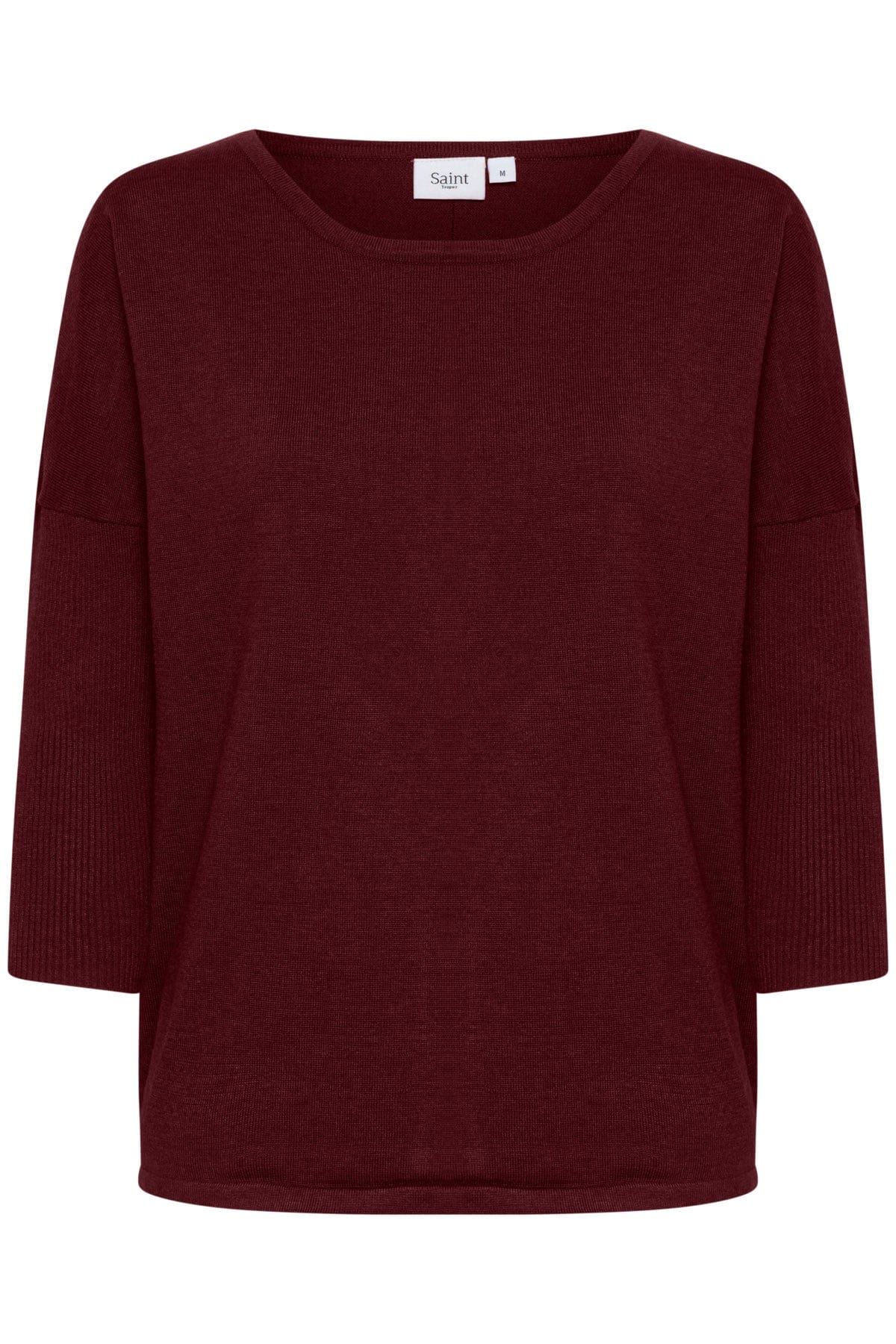 Mila Round Neck Jumper - Tawny Port Melange