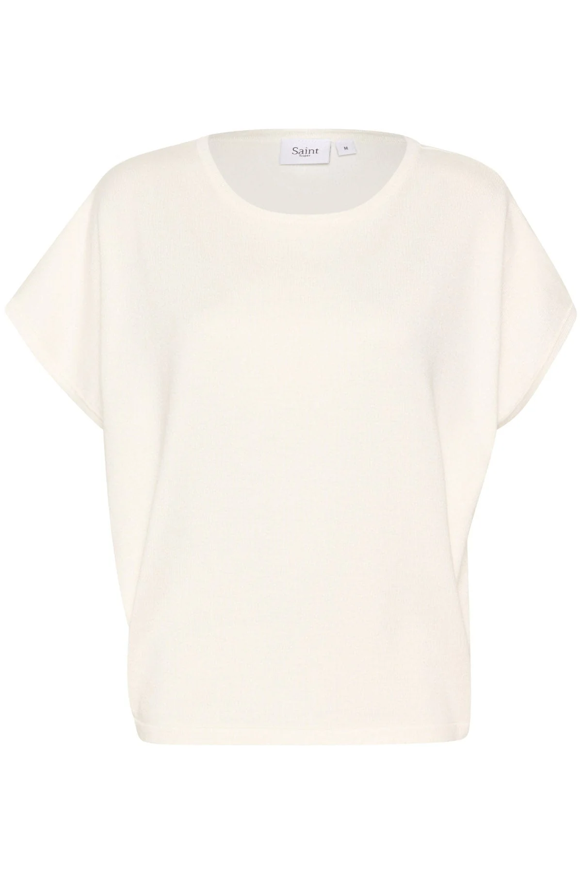 Mila Round Neck Short Sleeve Jumper - Ice