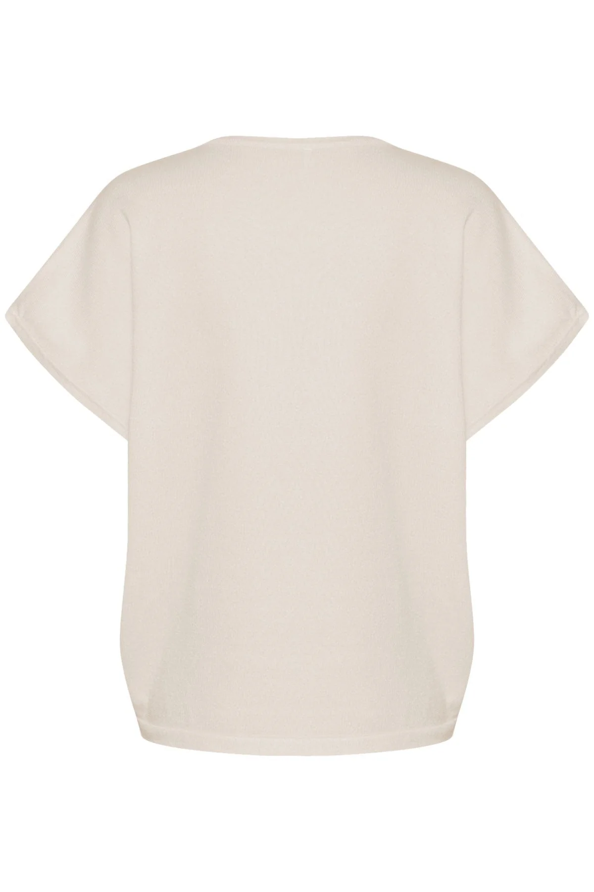 Mila Round Neck Short Sleeve Jumper - Jojoba Melange - Image 5