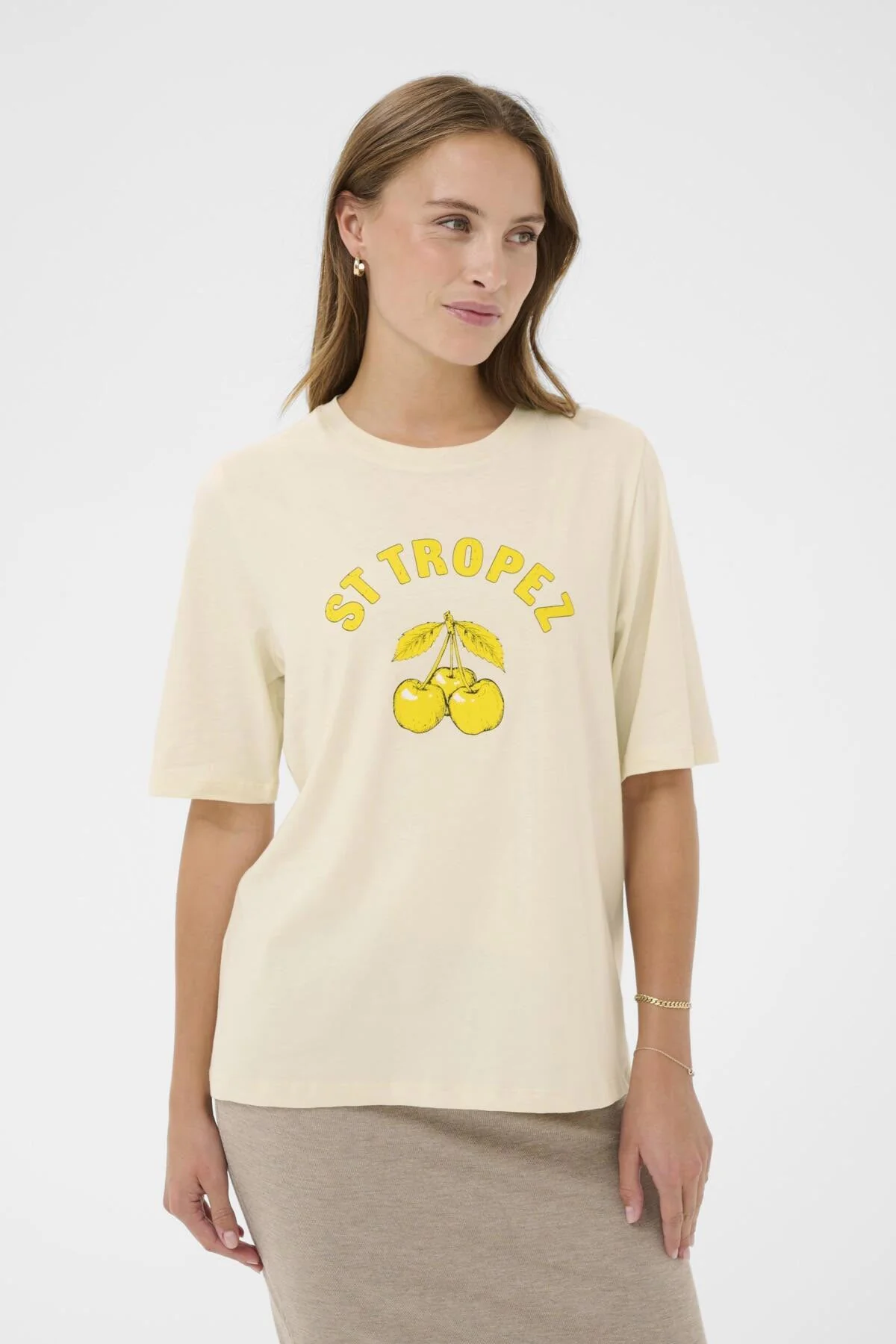 Octavia Graphic T-Shirt - Crème - Image 3