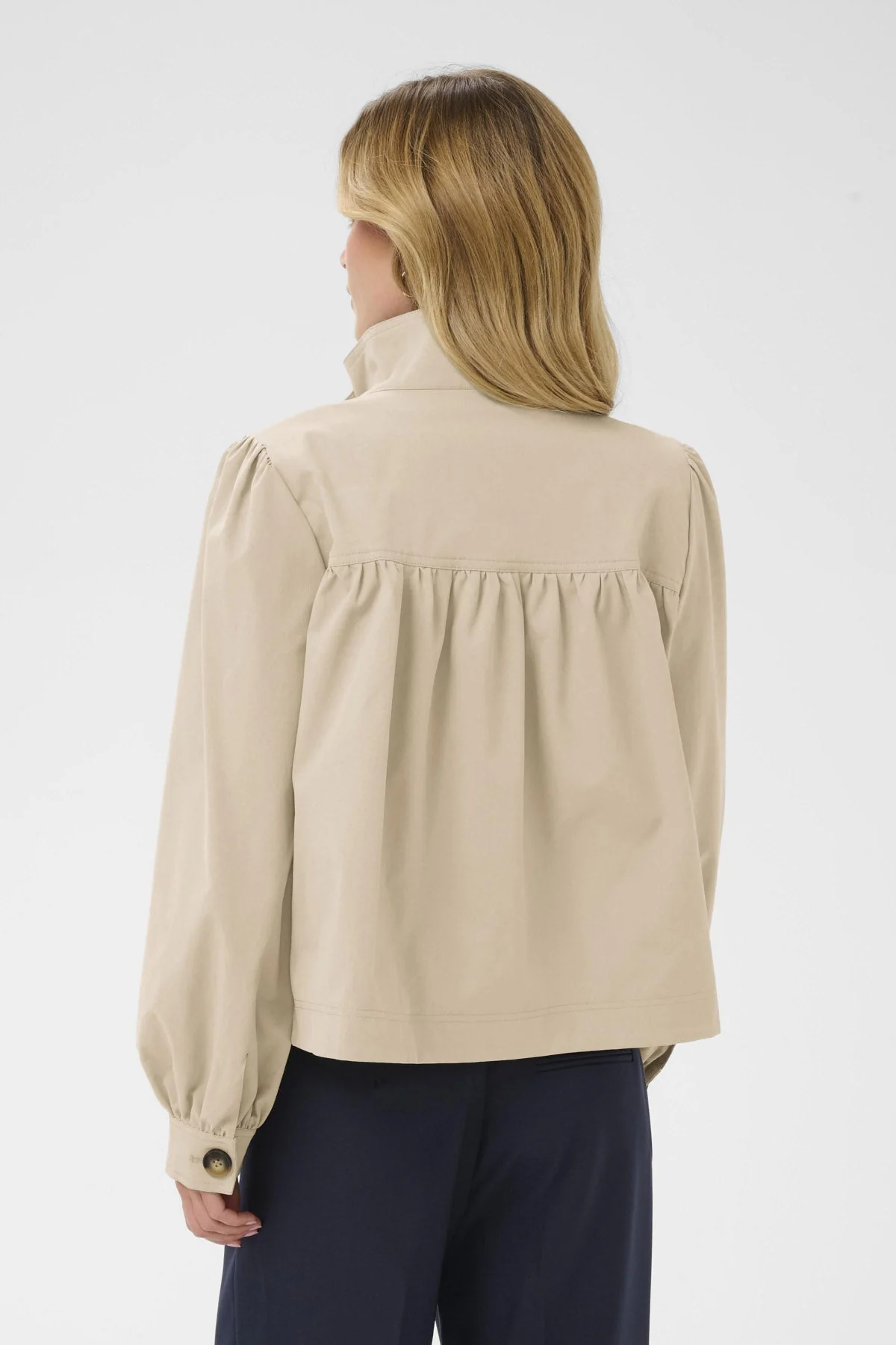 Olina Cropped Jacket - Oxford Tan - Image 4