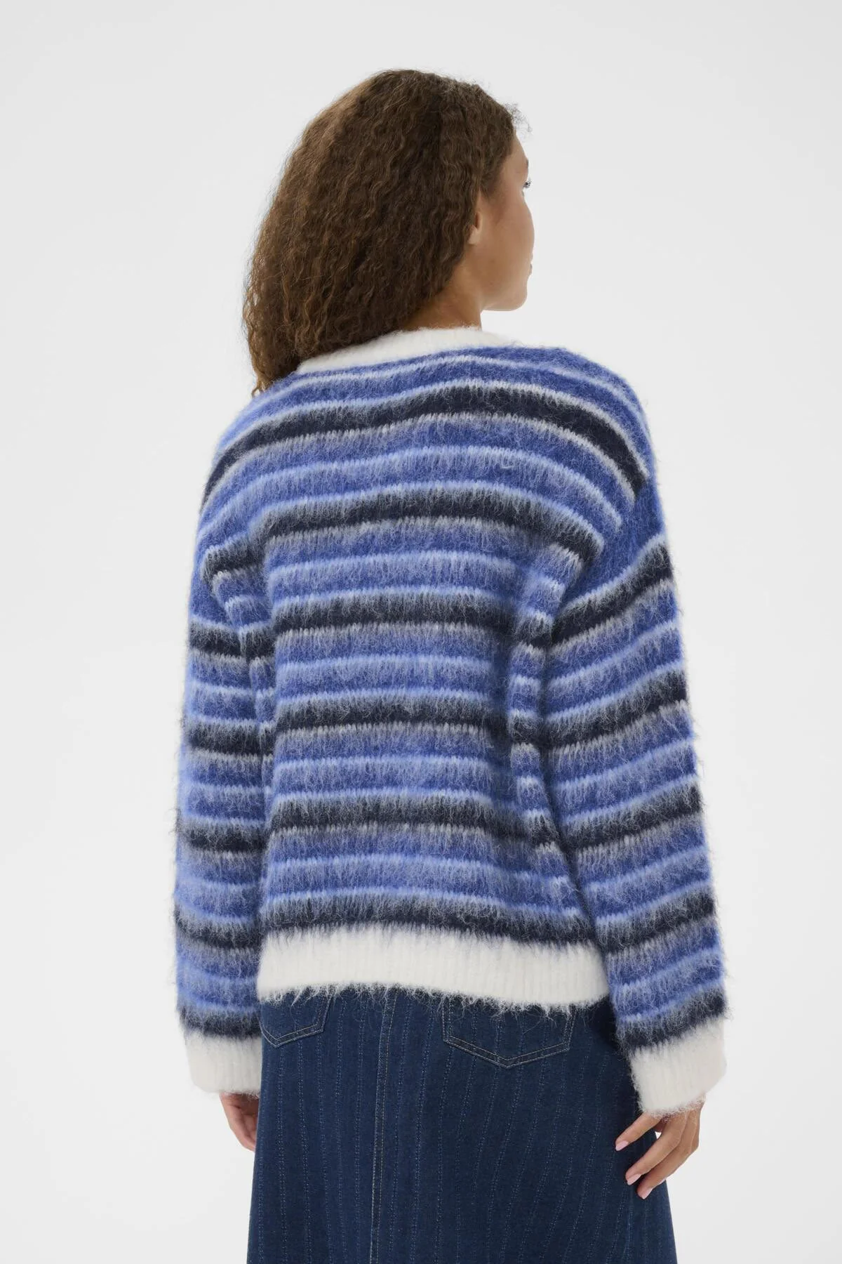 Olma Striped Jumper - K.Blue Ice Navy Stripes - Image 4