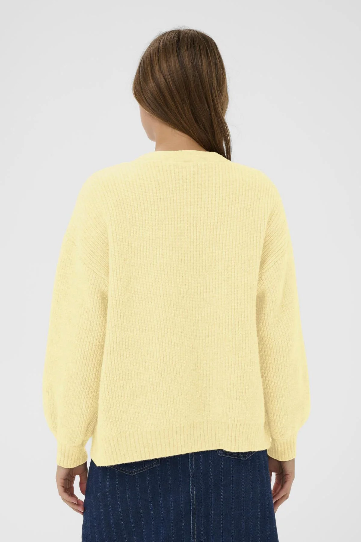 Ottoline Open Cardigan - Lemon Drop Melange - Image 4