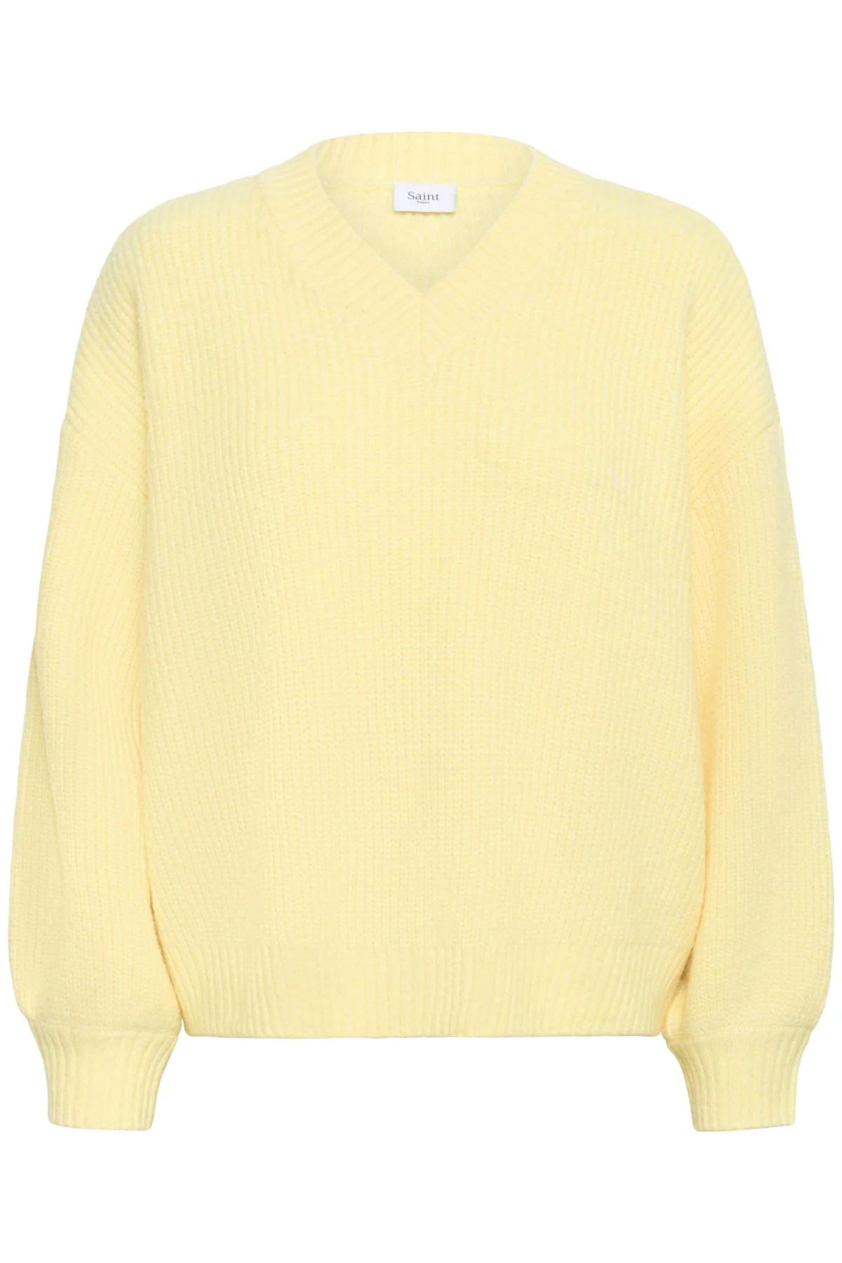 Ottoline V-Neck Jumper - Lemon Drop Melange