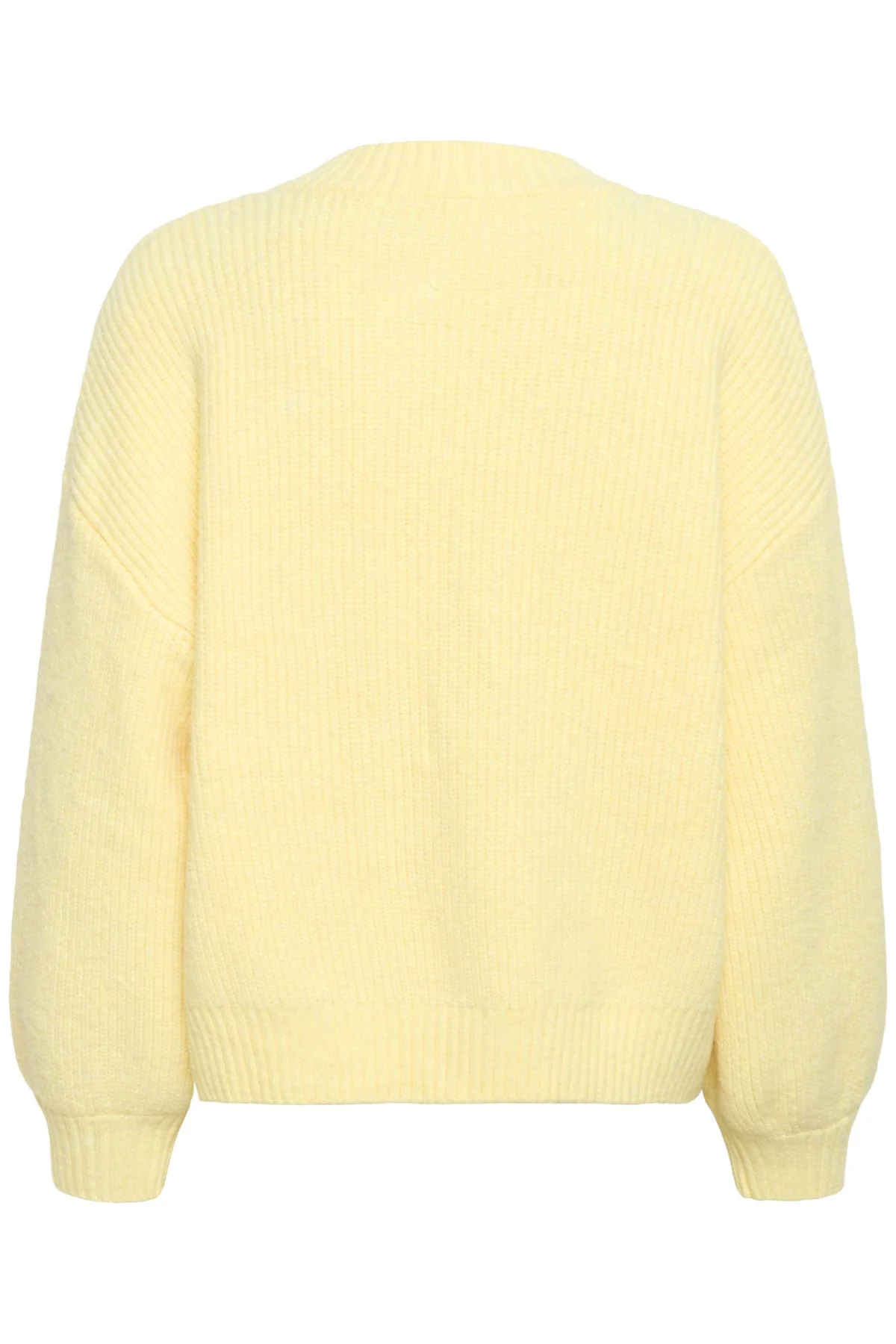 Ottoline V-Neck Jumper - Lemon Drop Melange - Image 5