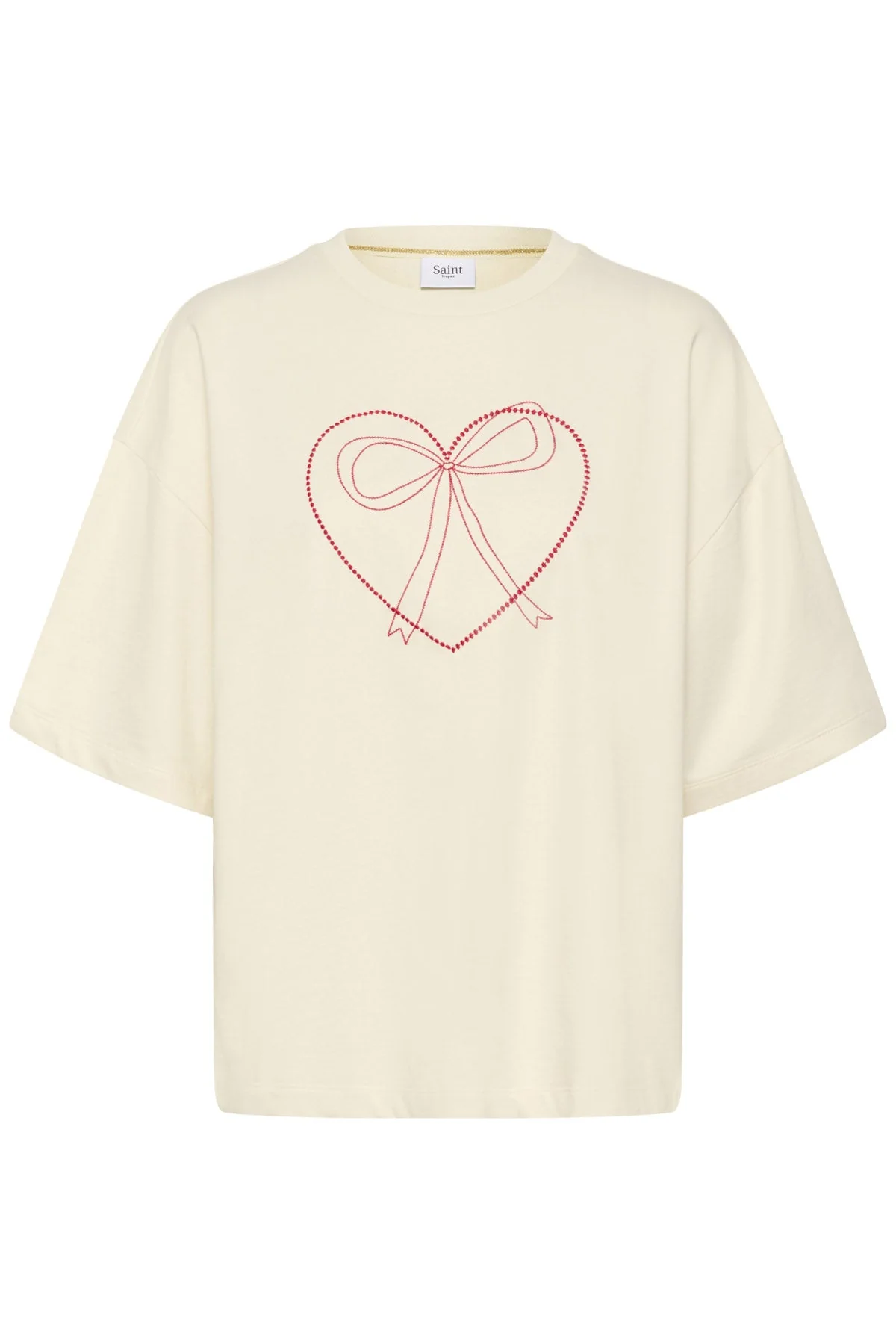 Pexton Embroidered Heart T-Shirt - Baby's Breath