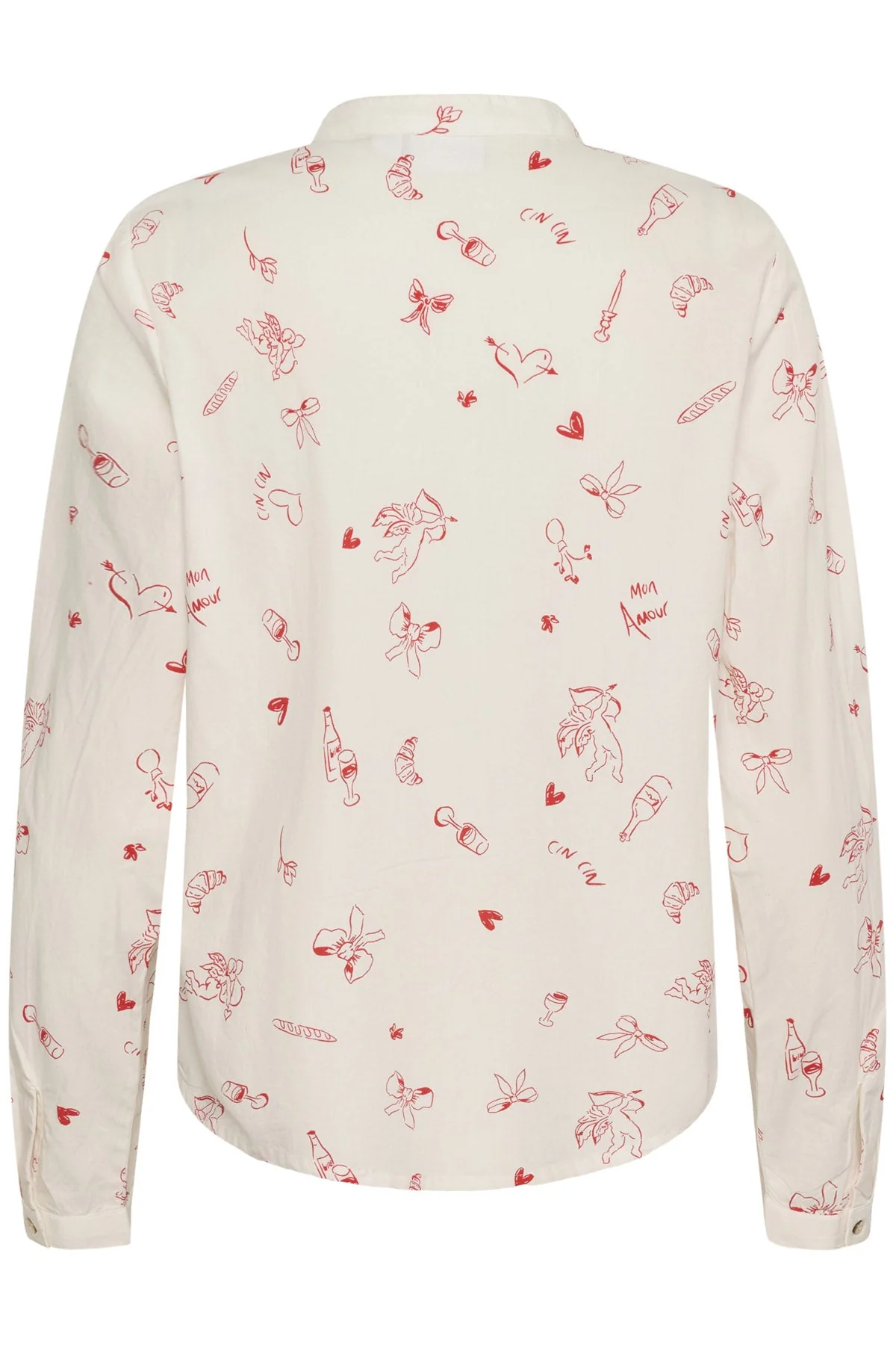 Ponyo Cupid Printed Shirt - Ice Red Mon Amour - Image 6