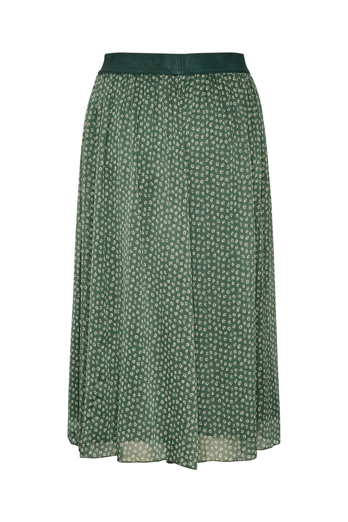 Toral Midi Skirt - Dark Forest Mini Flower Shadow