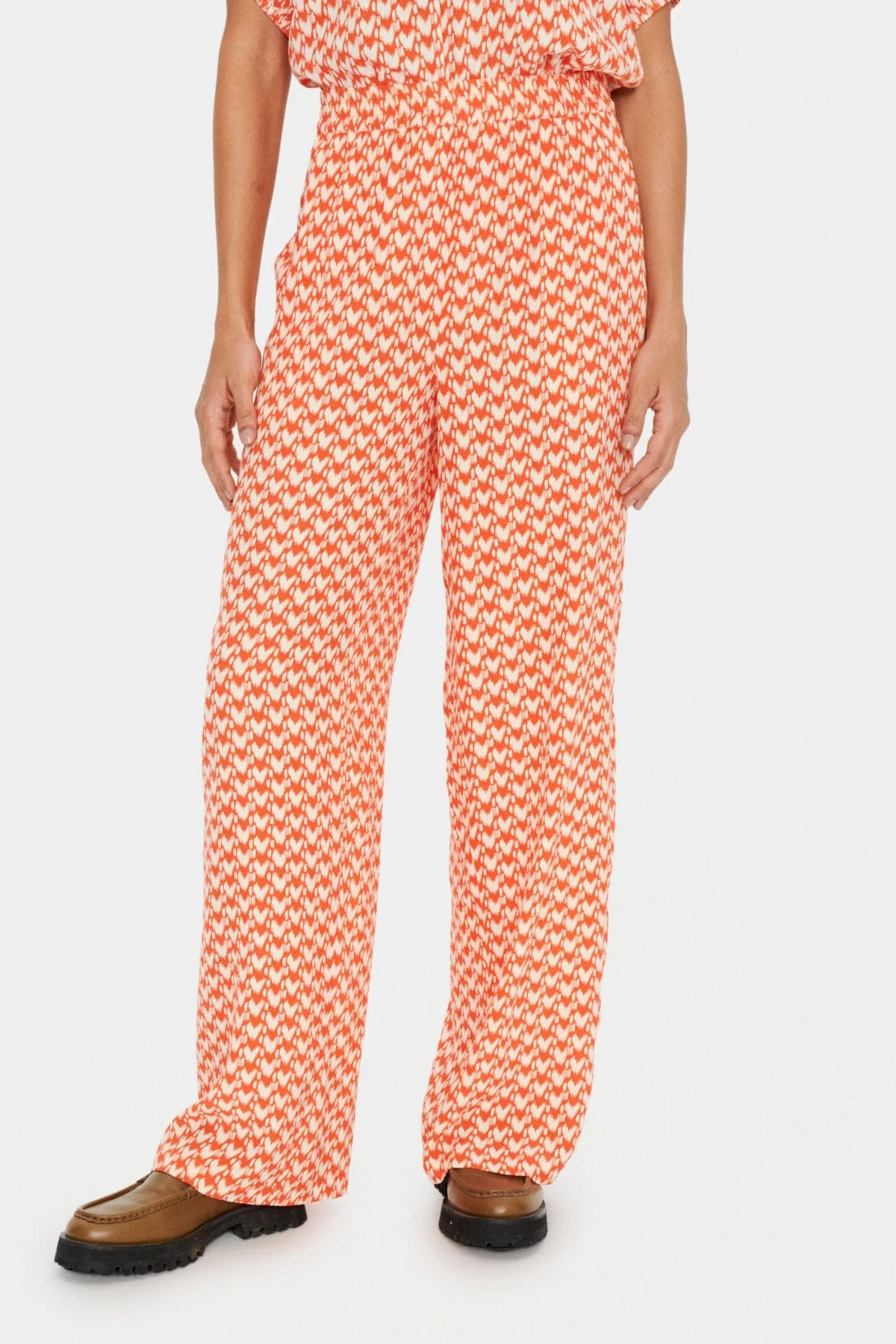 Uri Wide Leg Trousers - Tigerlily Graphic - Image 3