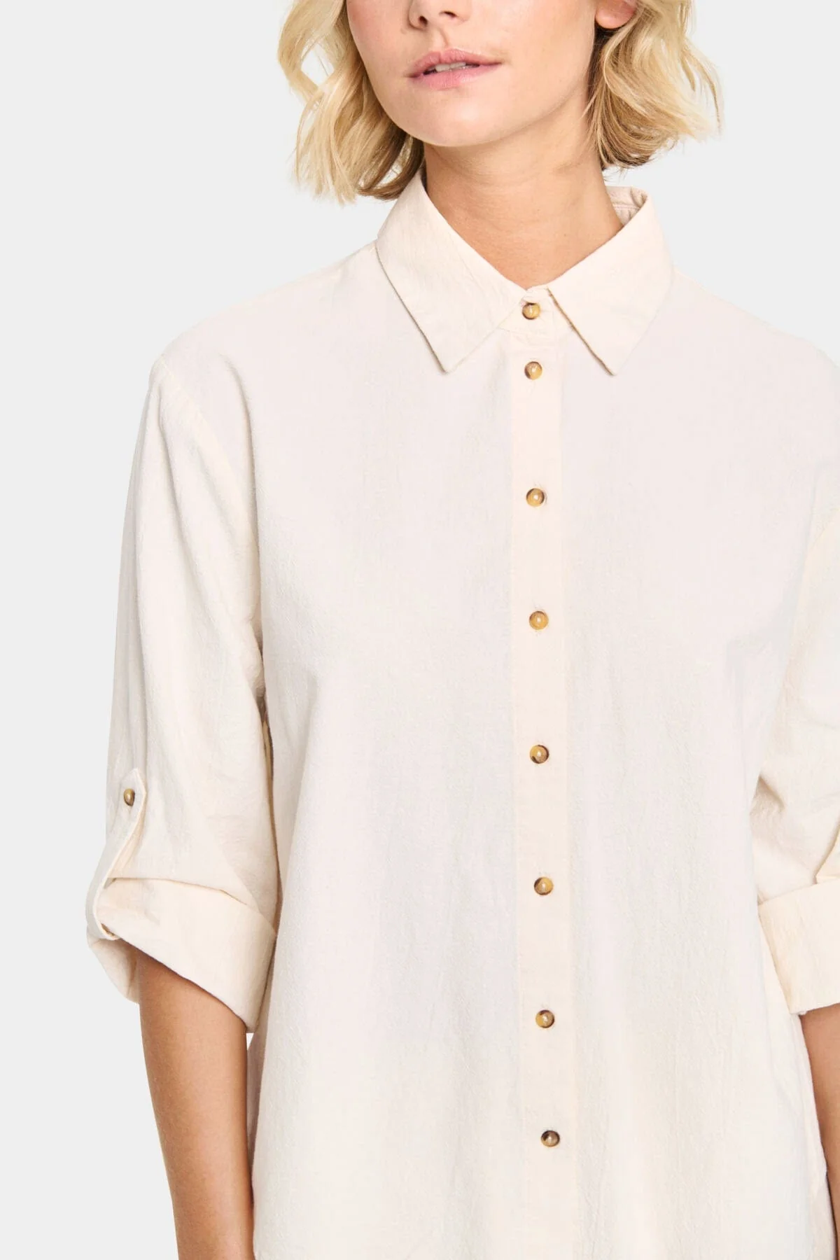 Zalinda Cotton Shirt - Ice - Image 4