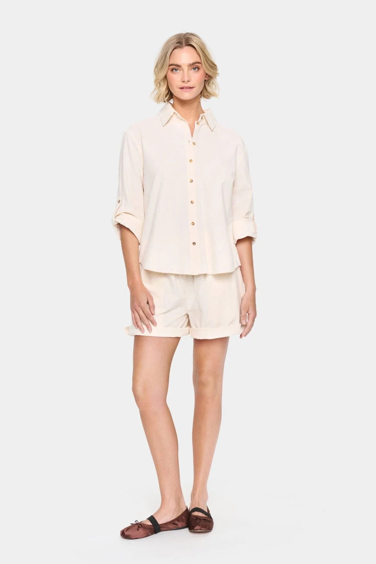 Zalinda Cotton Shirt - Ice - Image 5