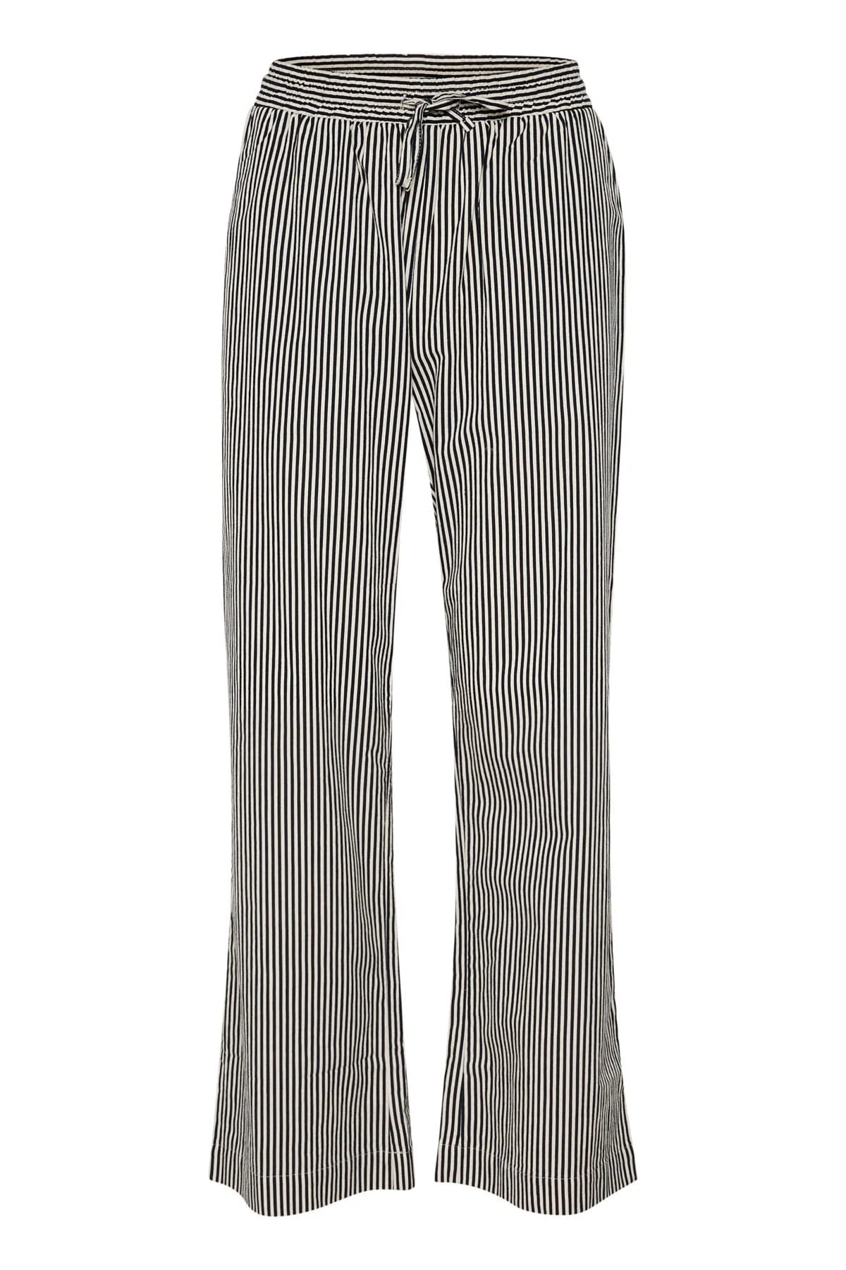 Zalinda Cotton Stripe Trousers - Ice Nightsky Stripe