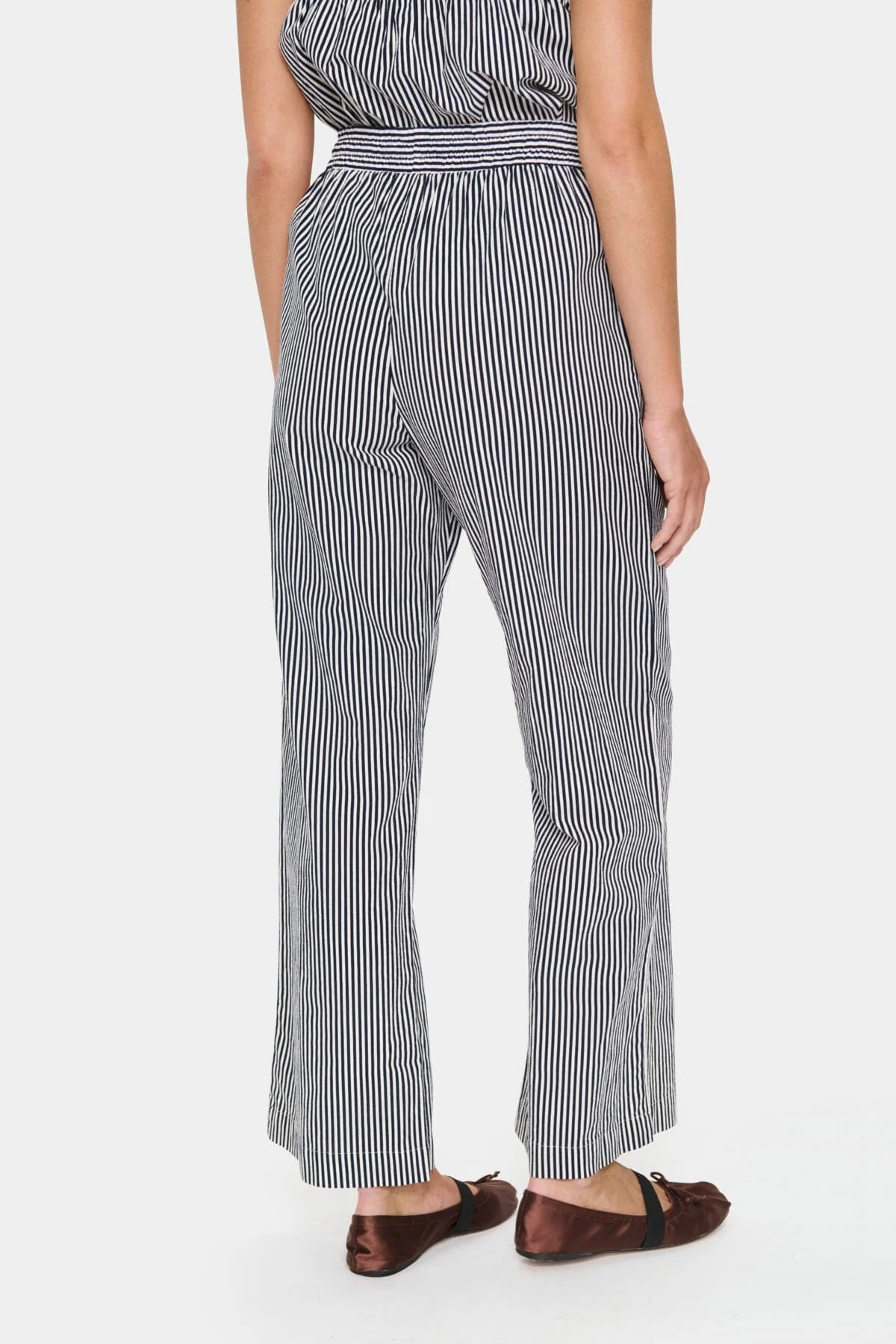 Zalinda Cotton Stripe Trousers - Ice Nightsky Stripe - Image 4