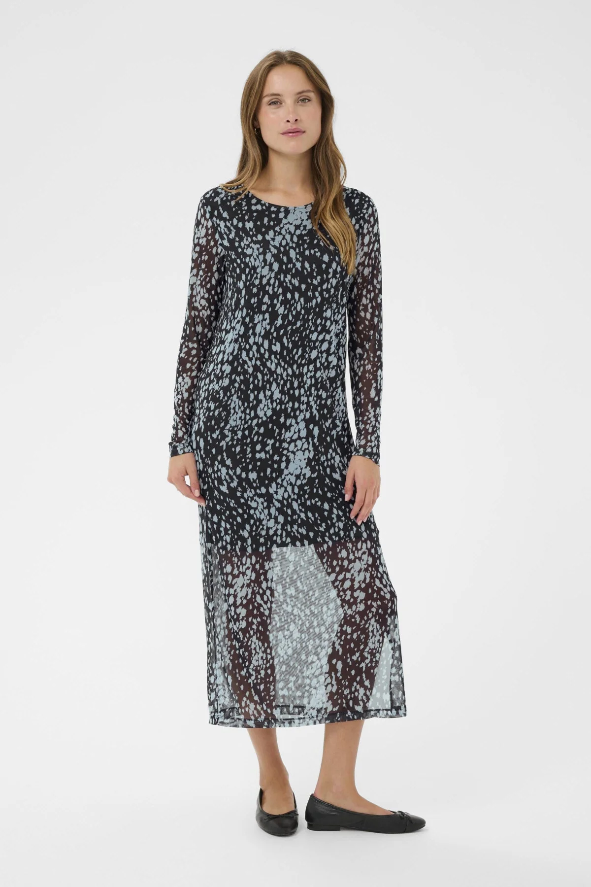 Zulvir Mesh Midi Dress - Nightsky Spotty Animal - Image 2