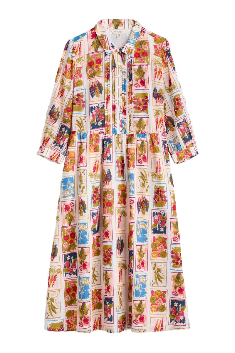 3/4 True Letter Midi Dress - Seed Pack Sketch Chalk
