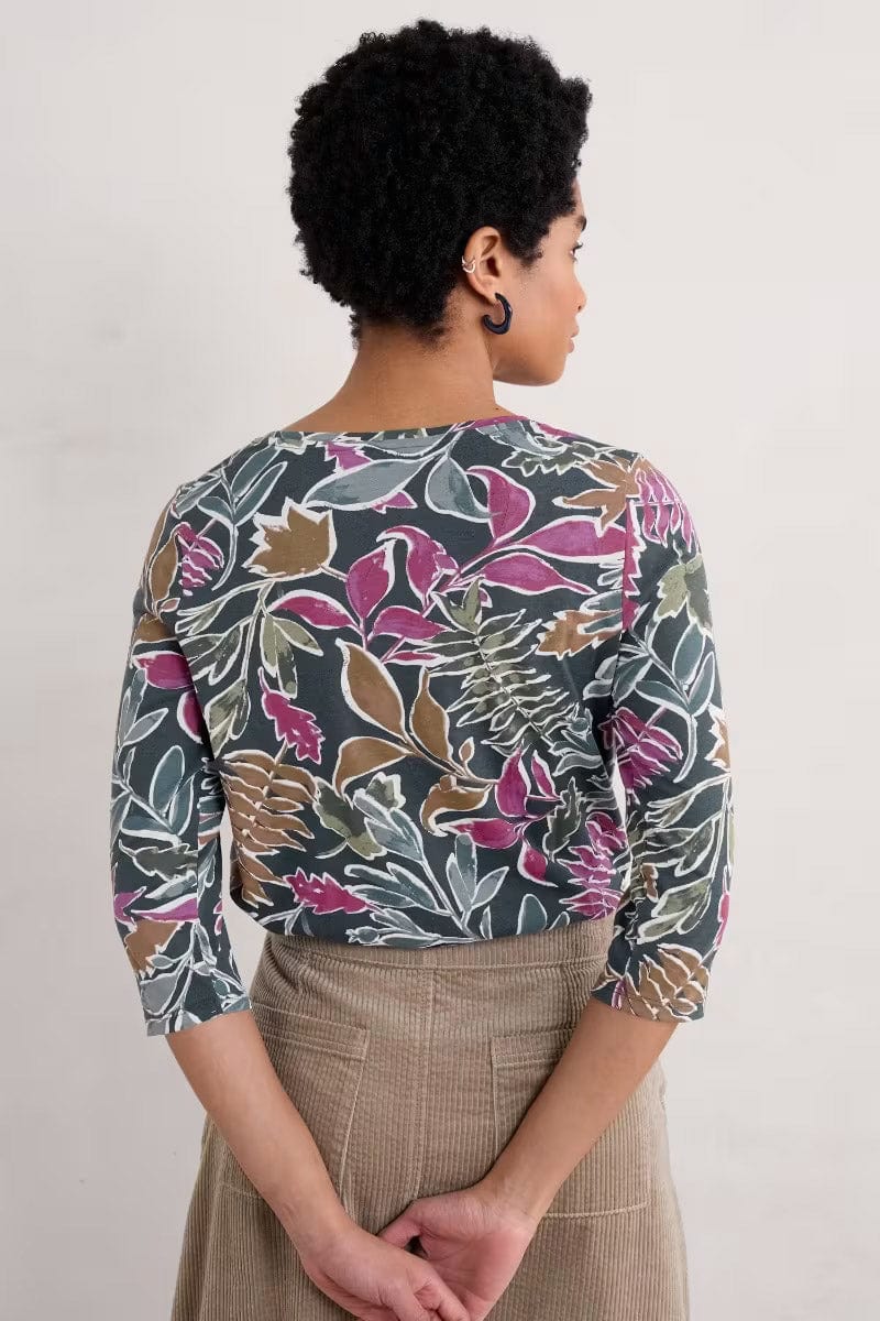 Appletree 3/4 Sleeve Top -  Inked Foliage Onyx - Image 5