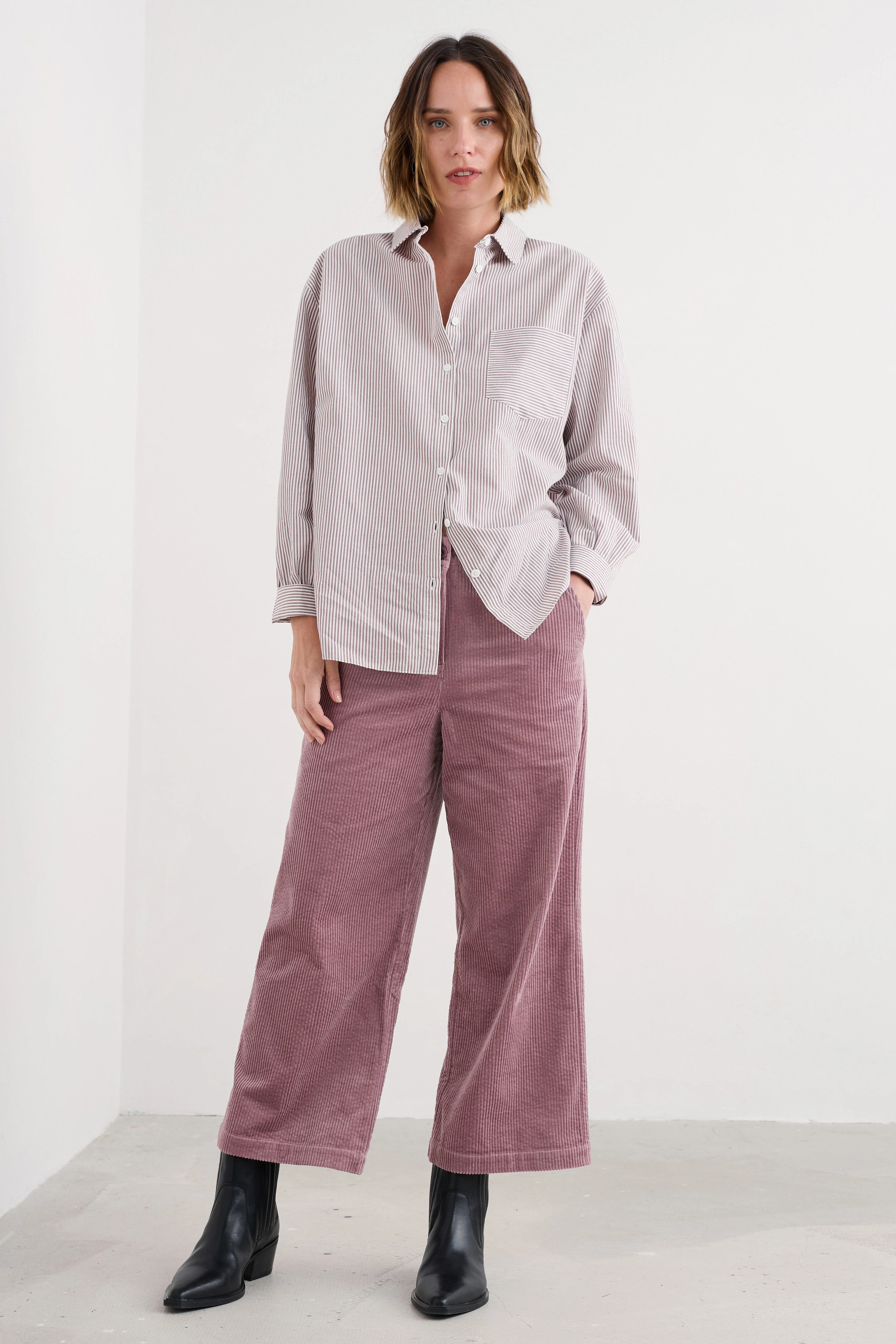 Asphodel Cord Trousers - Elderberry - Image 2