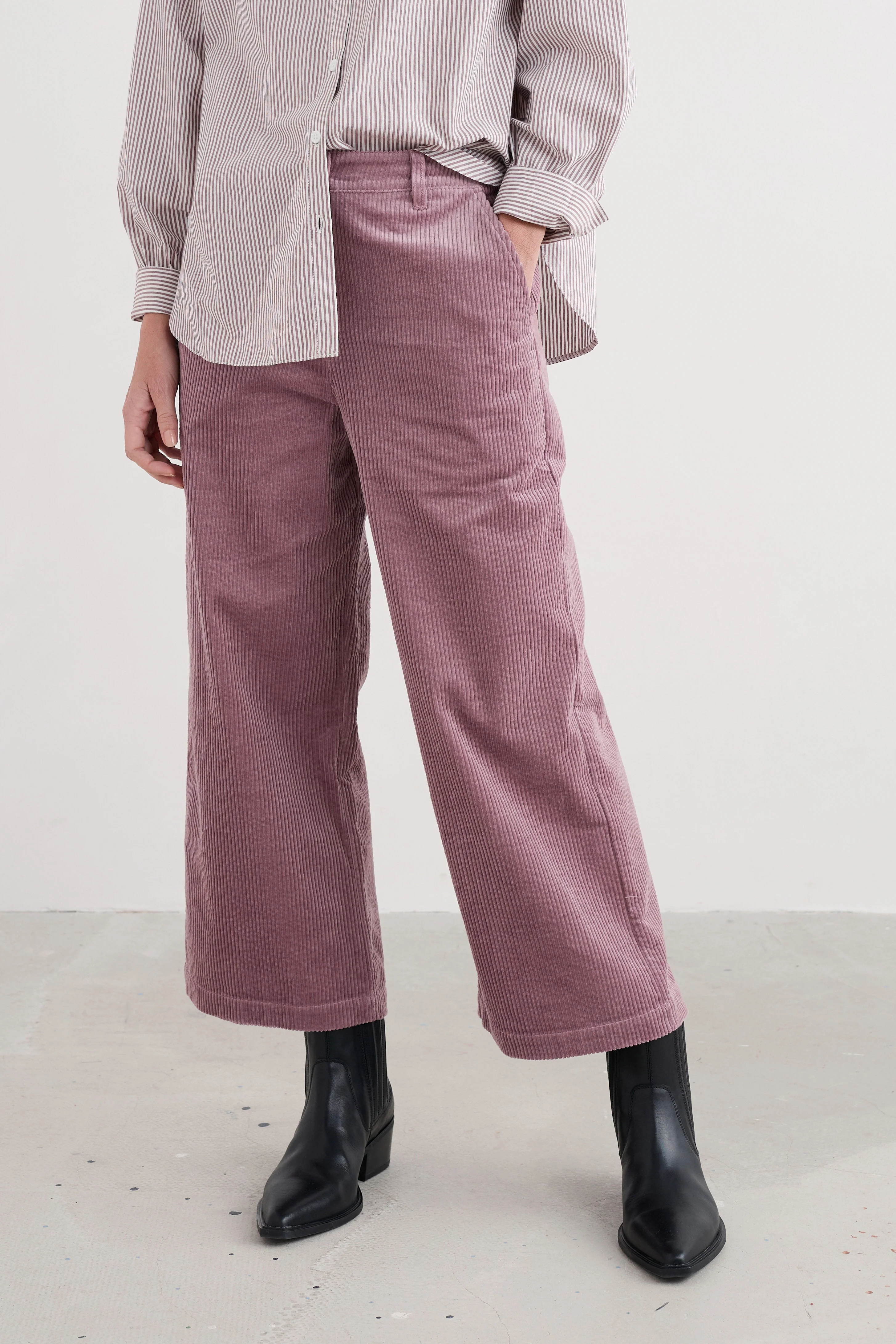 Asphodel Cord Trousers - Elderberry - Image 3