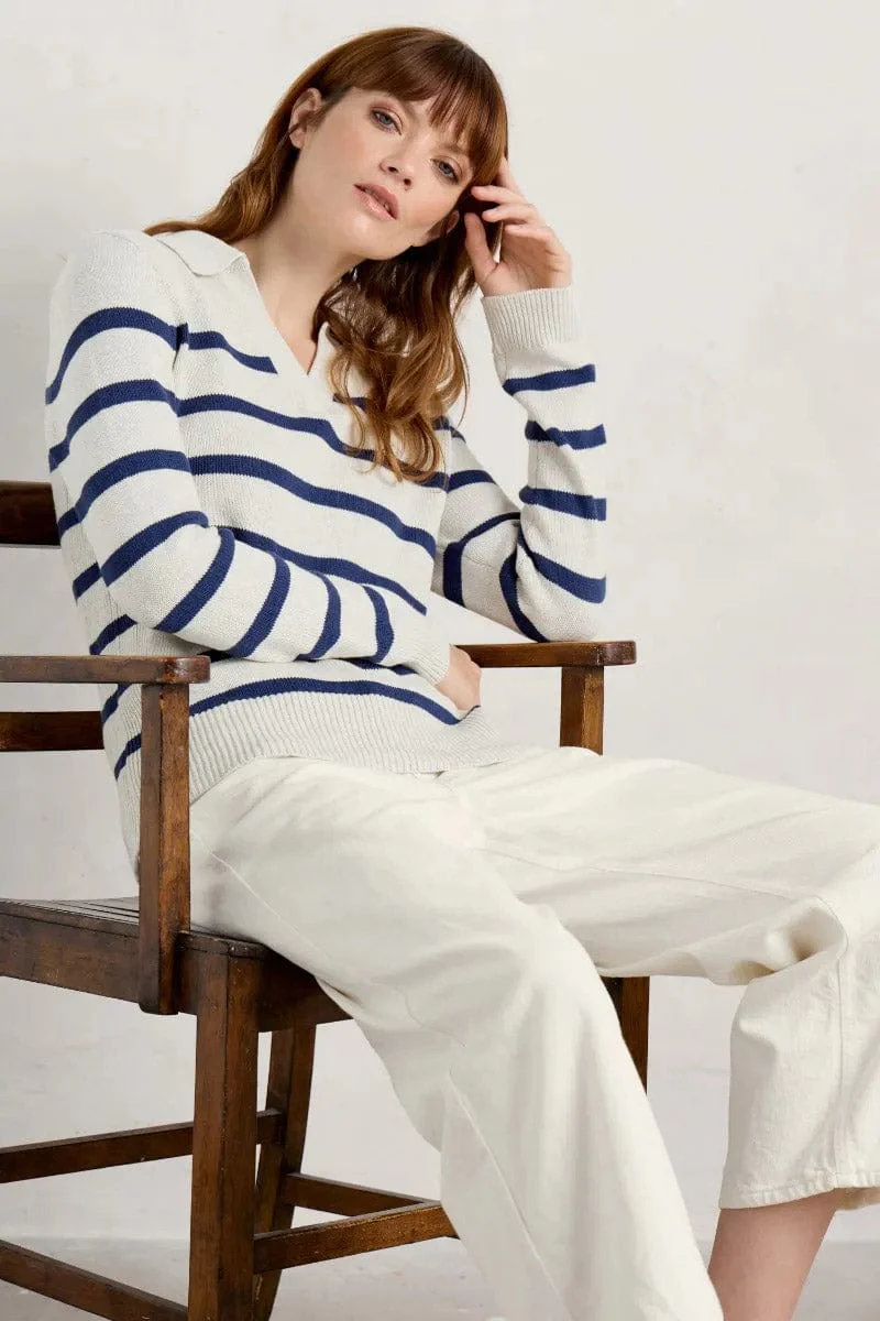Barbizan Collared Jumper - Veneer Ecru Island - Image 4
