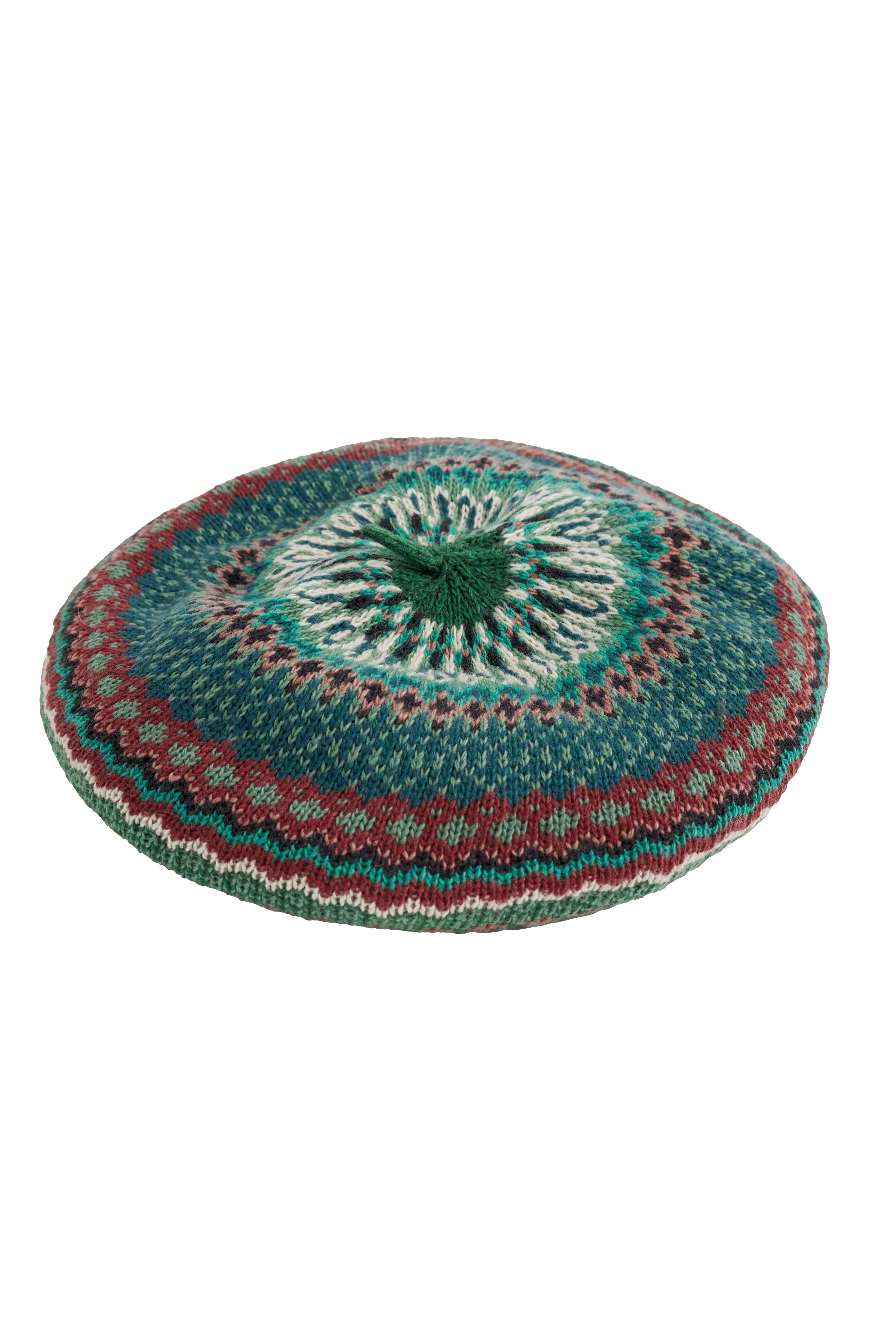 Bramble Jelly Beret - Weaving Needle Dark Forage