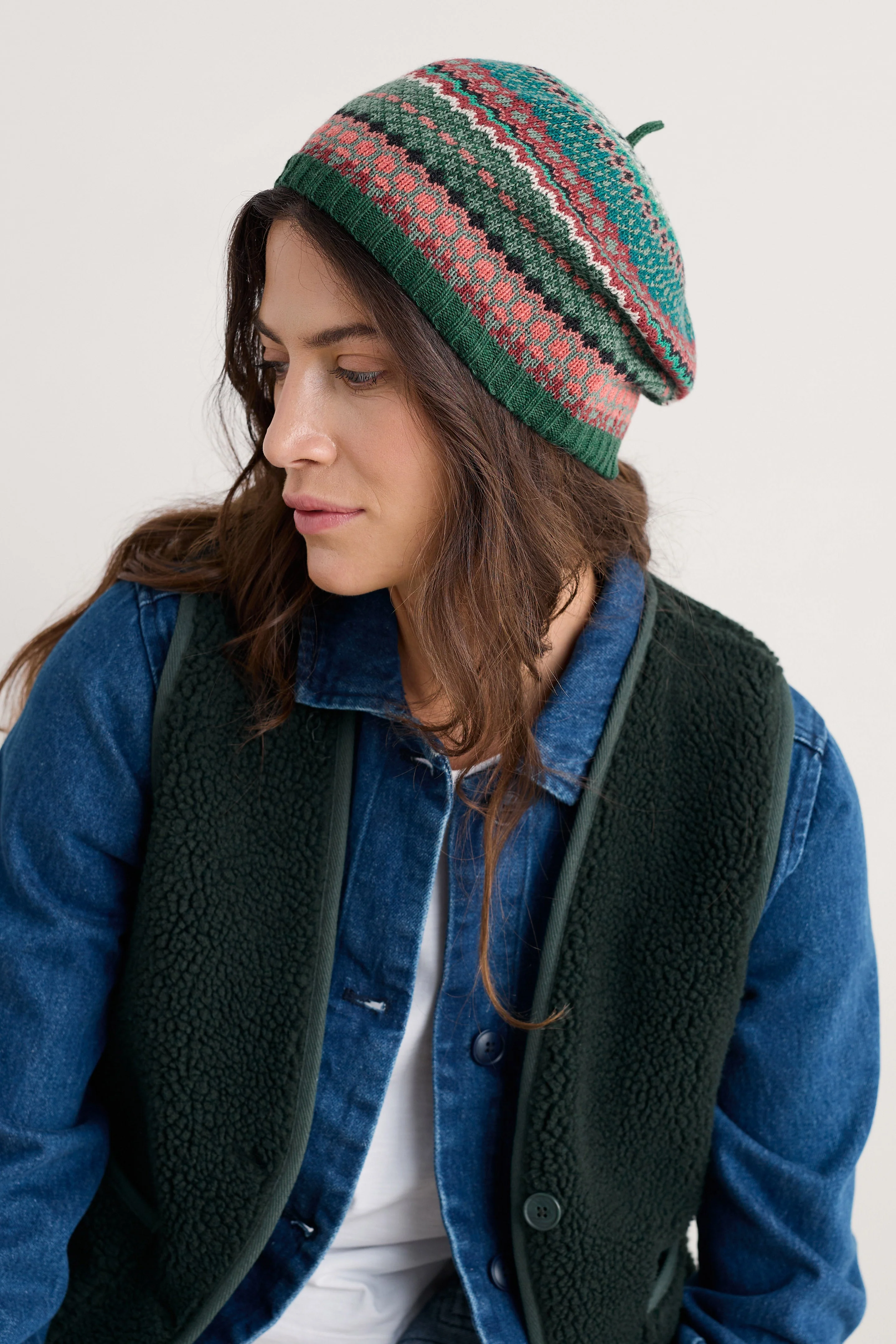 Bramble Jelly Beret - Weaving Needle Dark Forage - Image 2