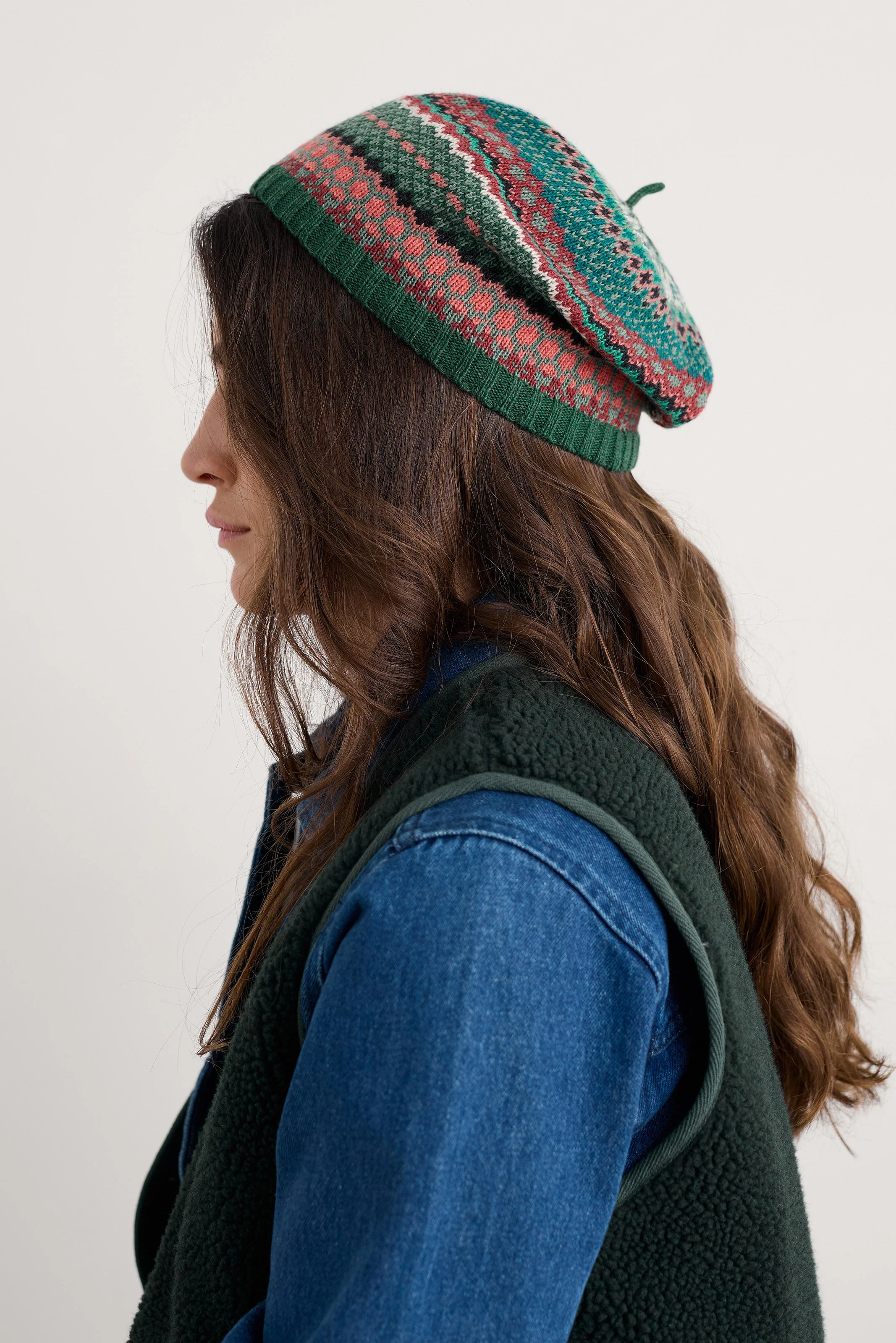 Bramble Jelly Beret - Weaving Needle Dark Forage - Image 3