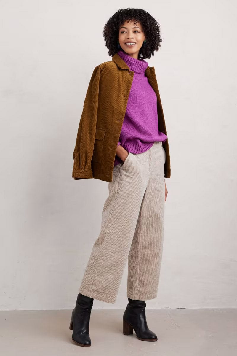 Braque Lambswool Blend Roll Neck Jumper - Wild Orchid - Image 4