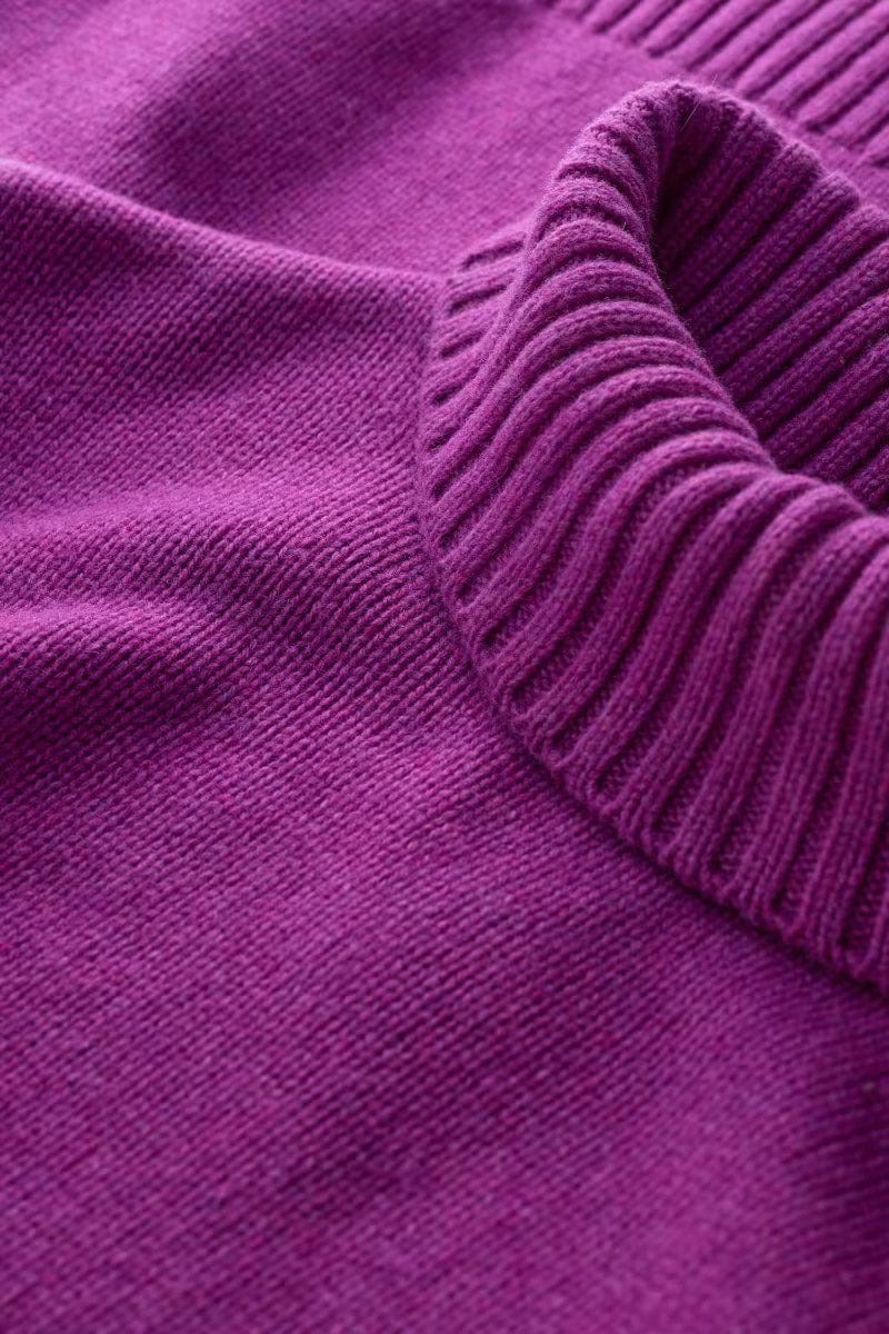 Braque Lambswool Blend Roll Neck Jumper - Wild Orchid - Image 5