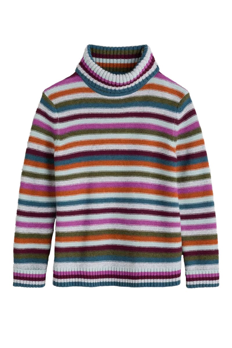 Braque Stripe Wool Jumper - Wool Interplay Wild Orchid